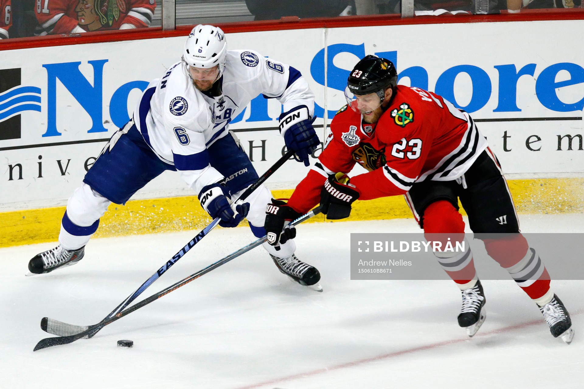 Tampa Bay Lightning defenseman Anton Strålman (6) and