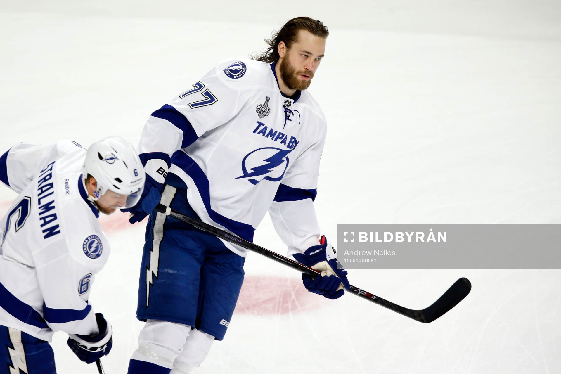 Tampa Bay Lightning defenseman Victor Hedman (77) skates