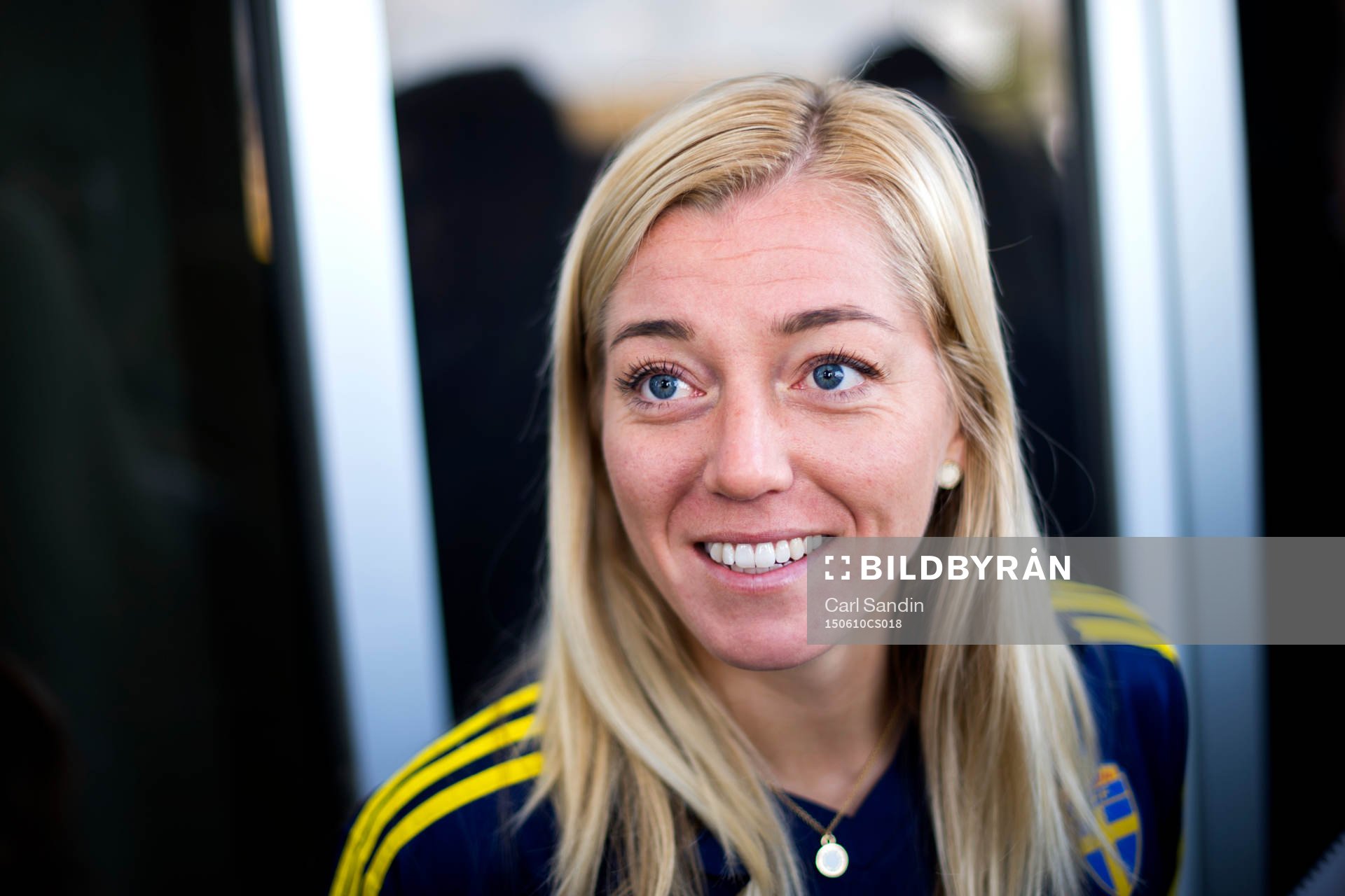Sveriges Linda Sembrant blir intervjuad