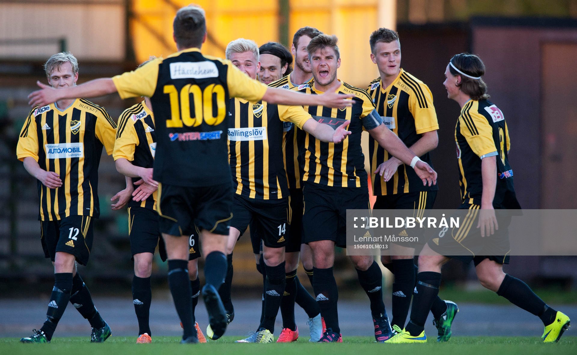 IFK Hässleholms Linus Svensson har avgjort matchen med en
