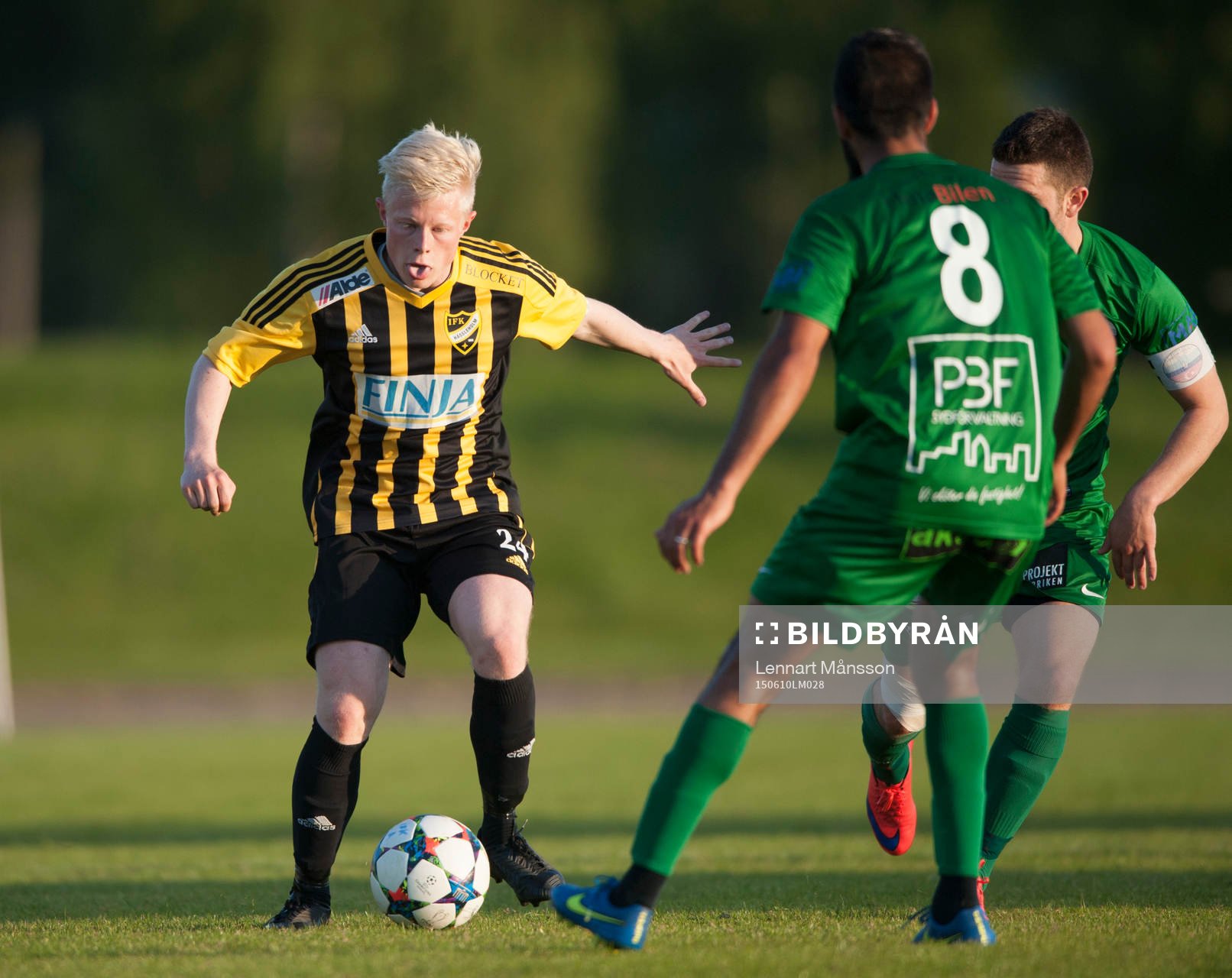 IFK Hässleholms Joel Andersson i DM-matchen mellan IFK
