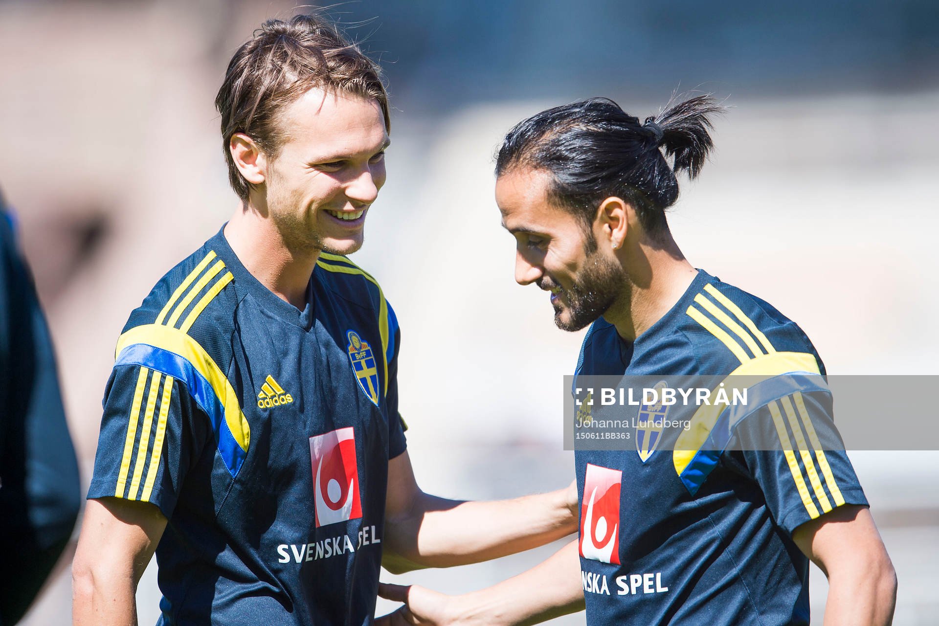 Sveriges Erkan Zengin  och Albin Ekdal