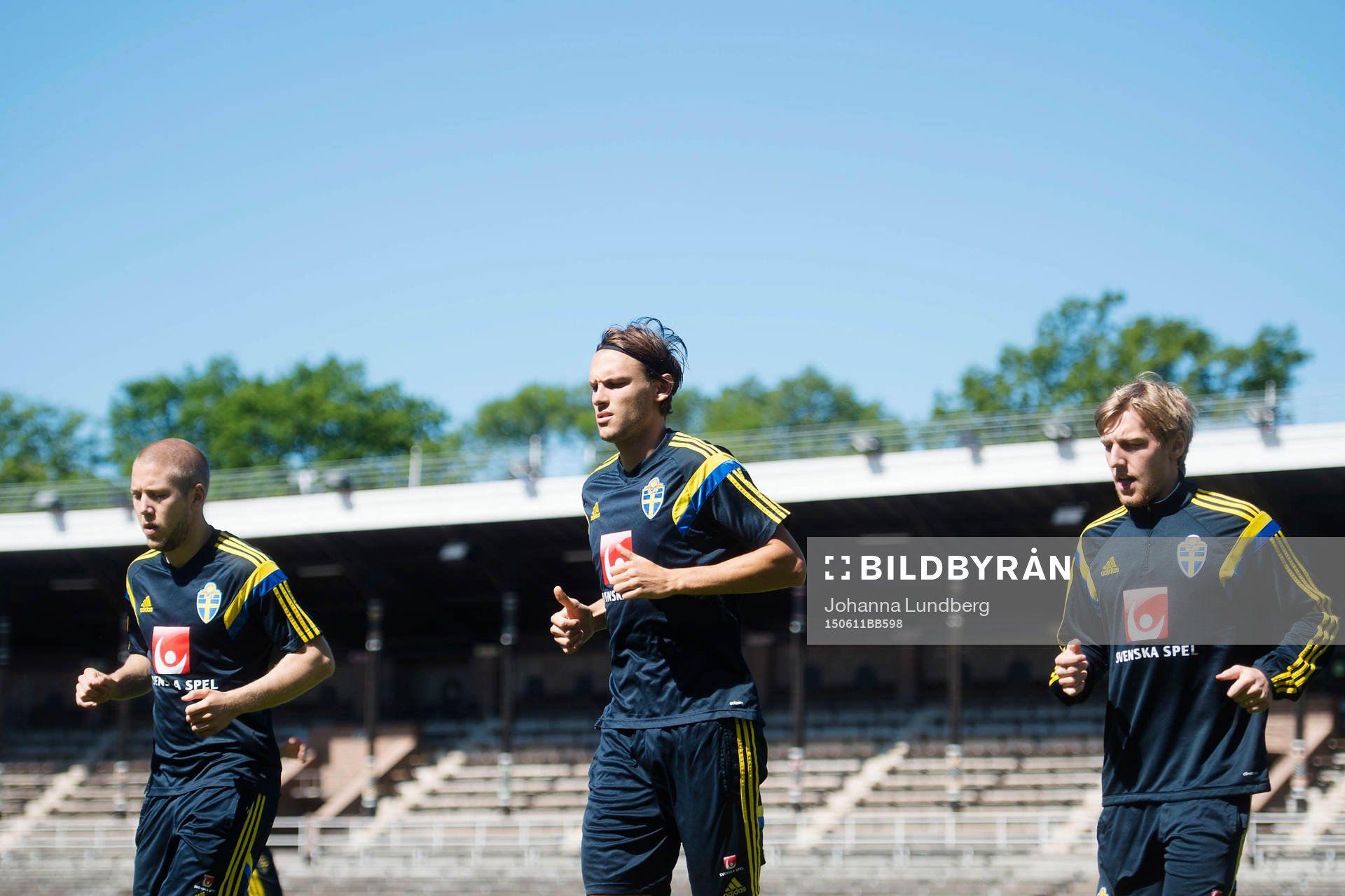 Sveriges Anton Tinnerholm, Albin Ekdal och Emil Forsberg