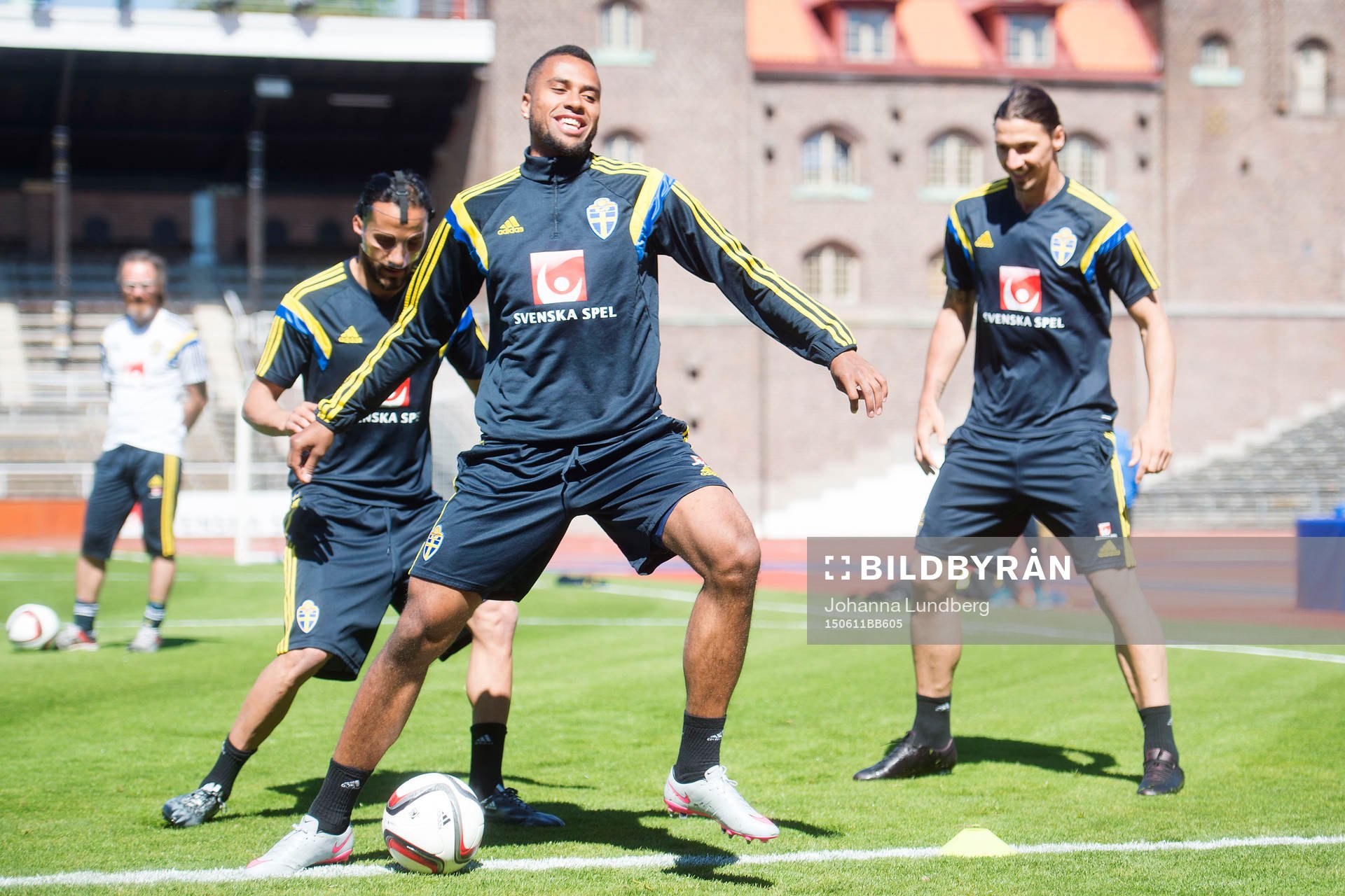 Sveriges Erkan Zengin, Isaac Kiese Thelin och Zlatan