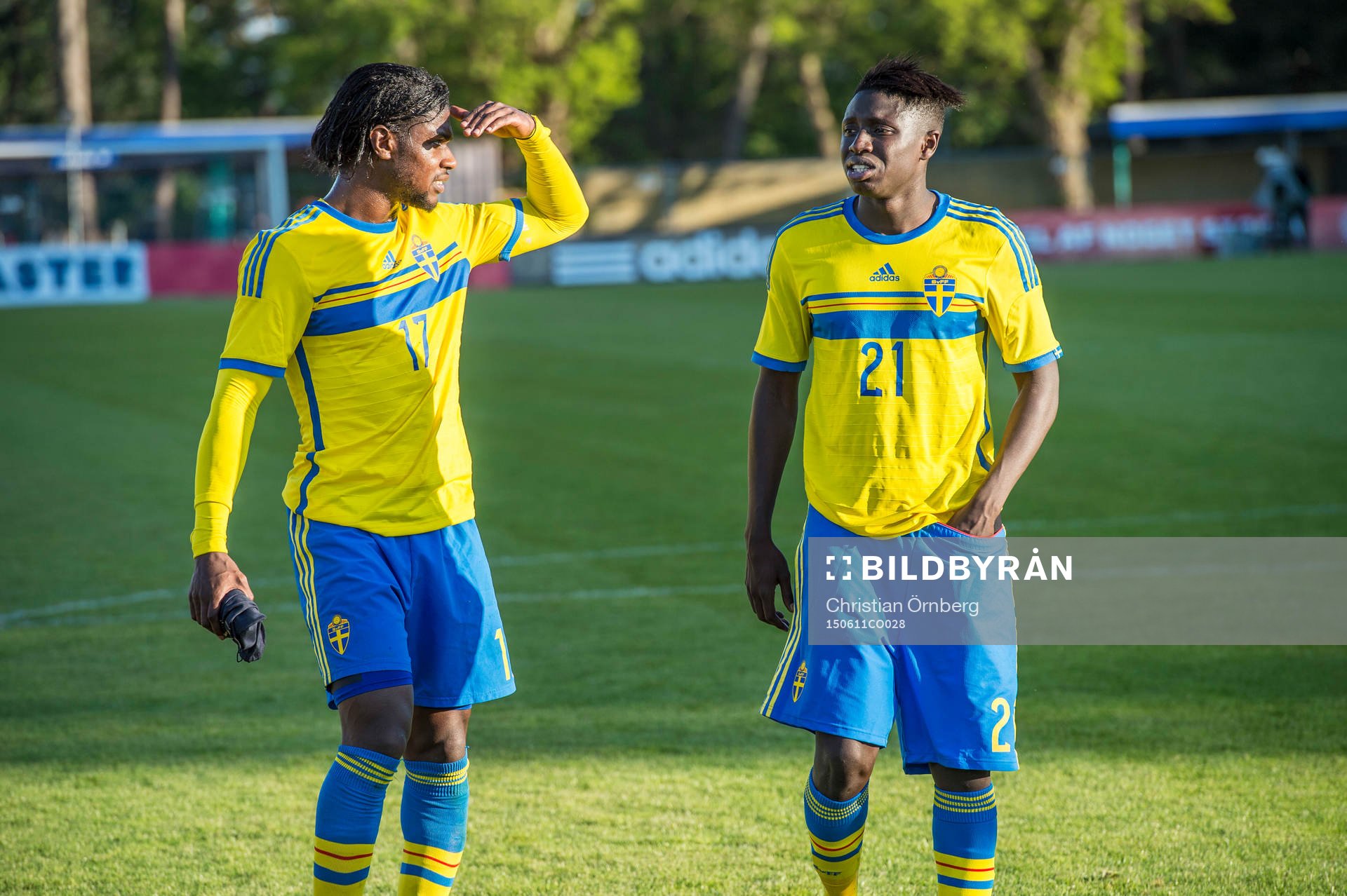 Sveriges Joseph Baffo och Pa Konate