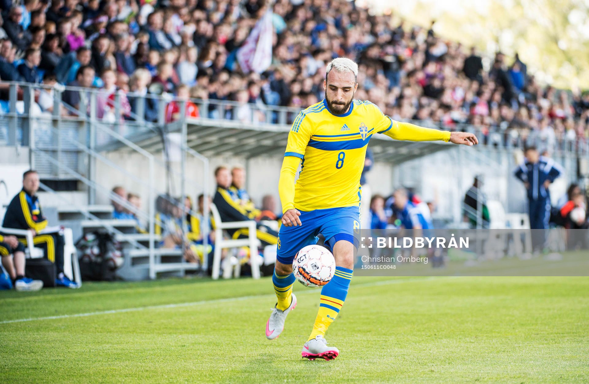 Sveriges Abdulrahman Khaliliunder U21-landskampen i fotboll