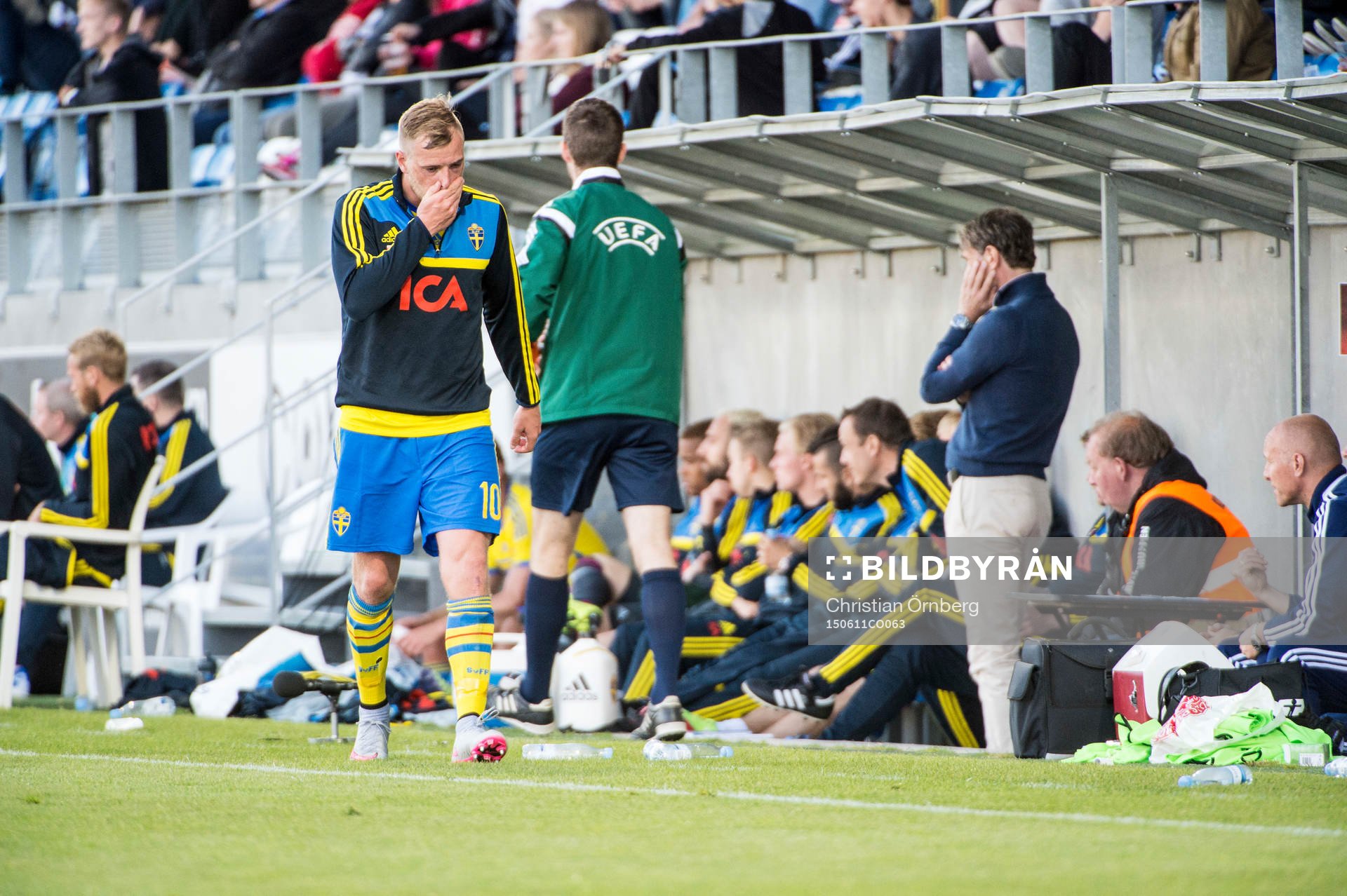 Sveriges John Guidetti byts in