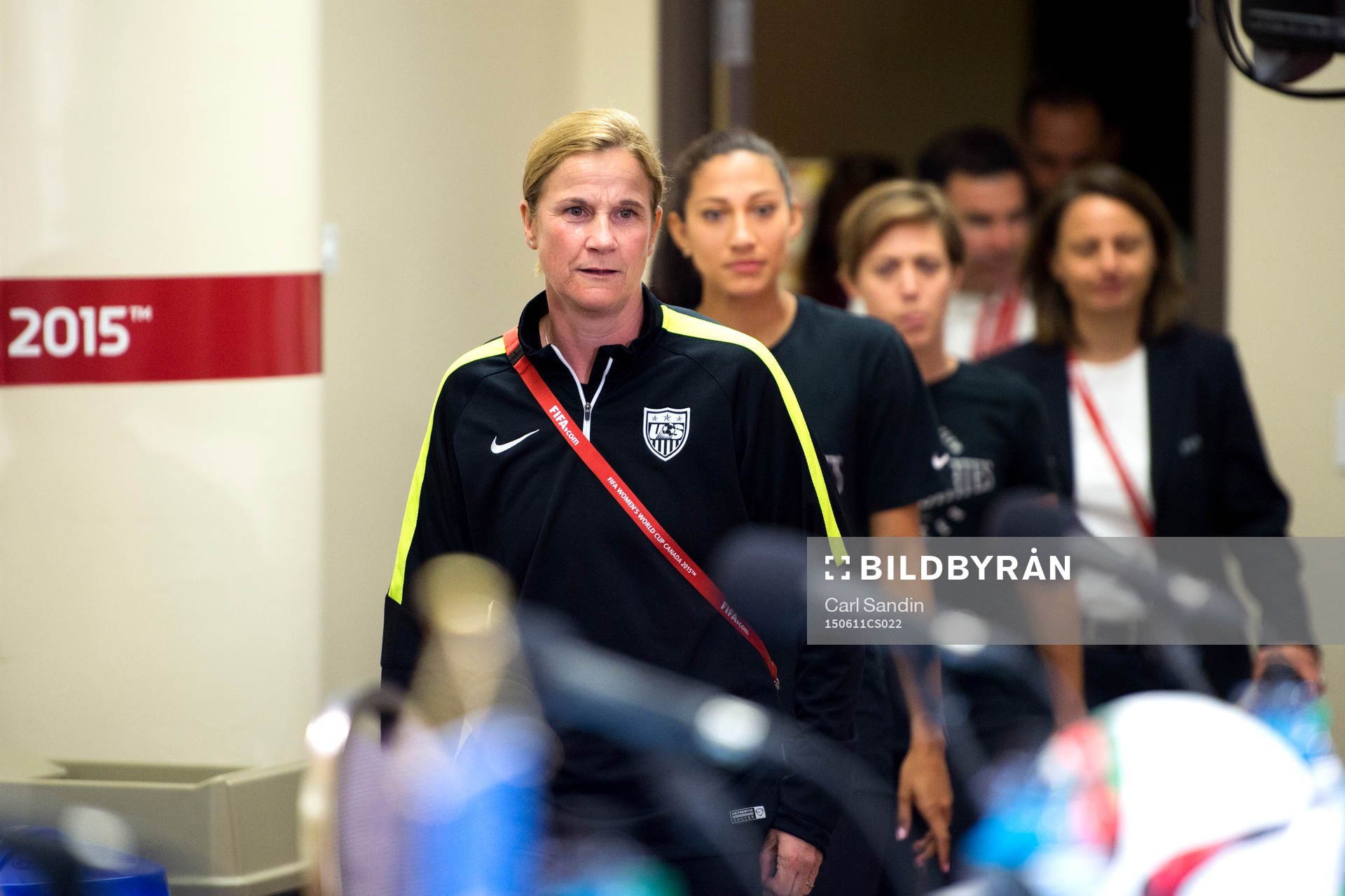 s förbundskapten Jill Ellis, Christen Press och Meghan