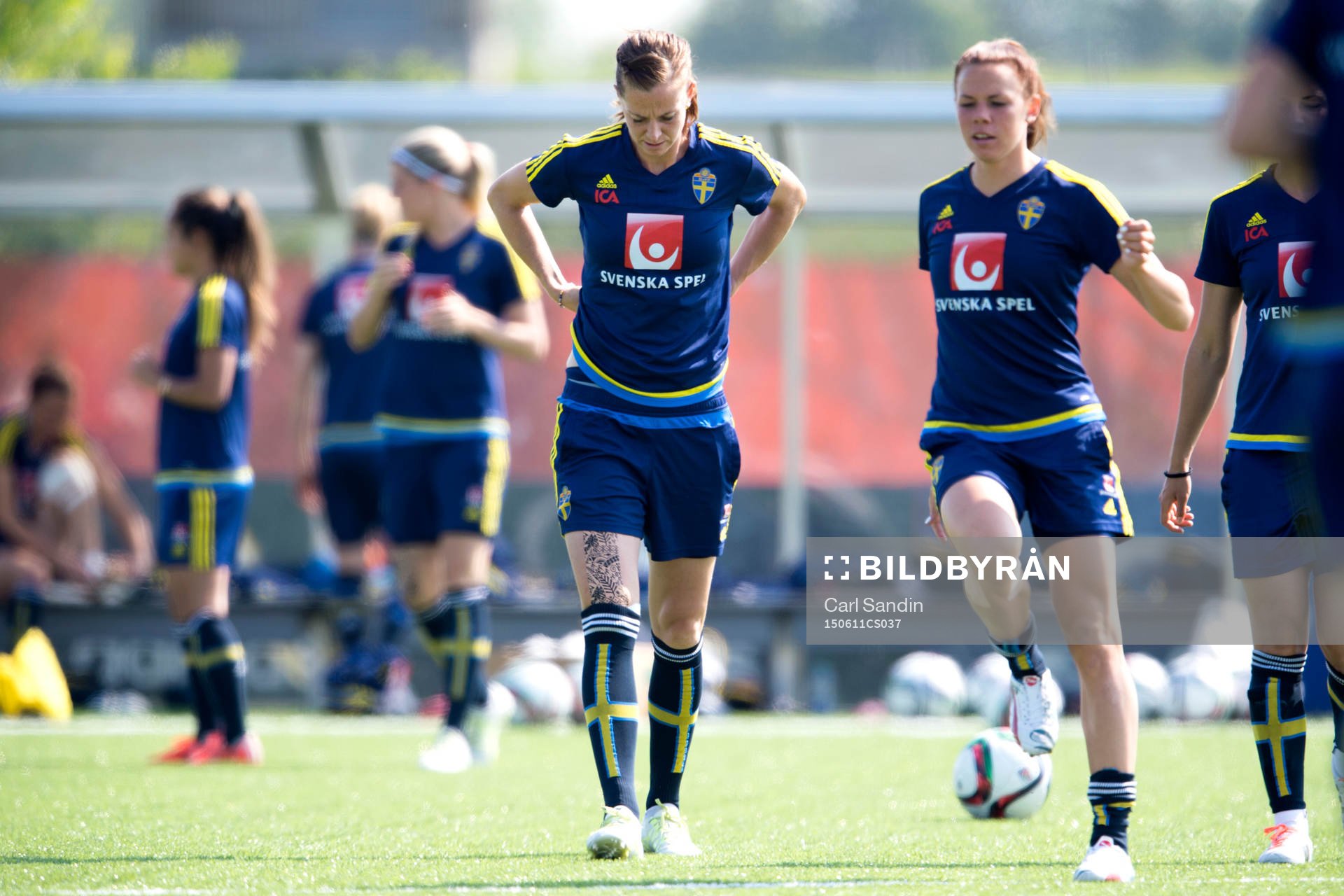 Sveriges Lotta Schelin och Jessica Samuelsson