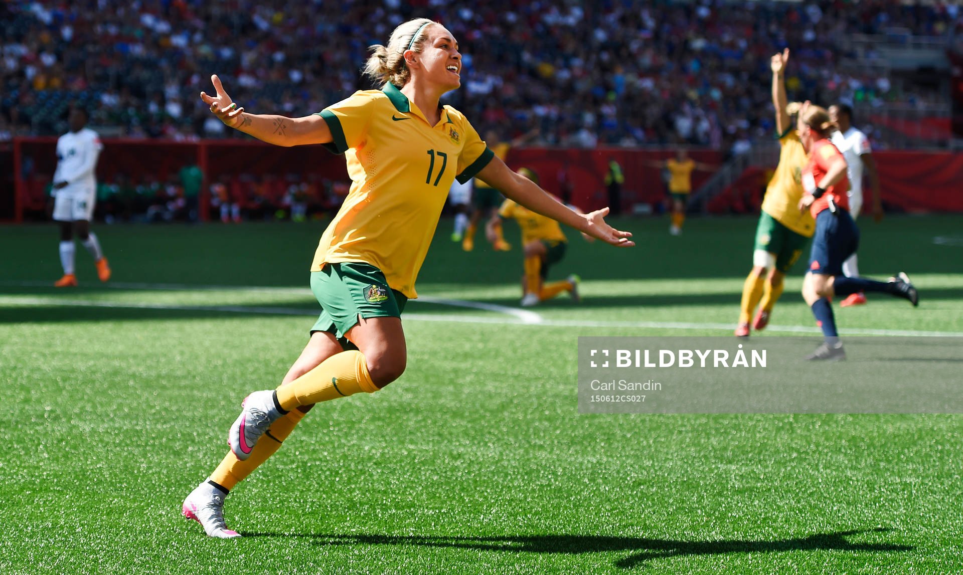 Australiens Kyah Simon jublar