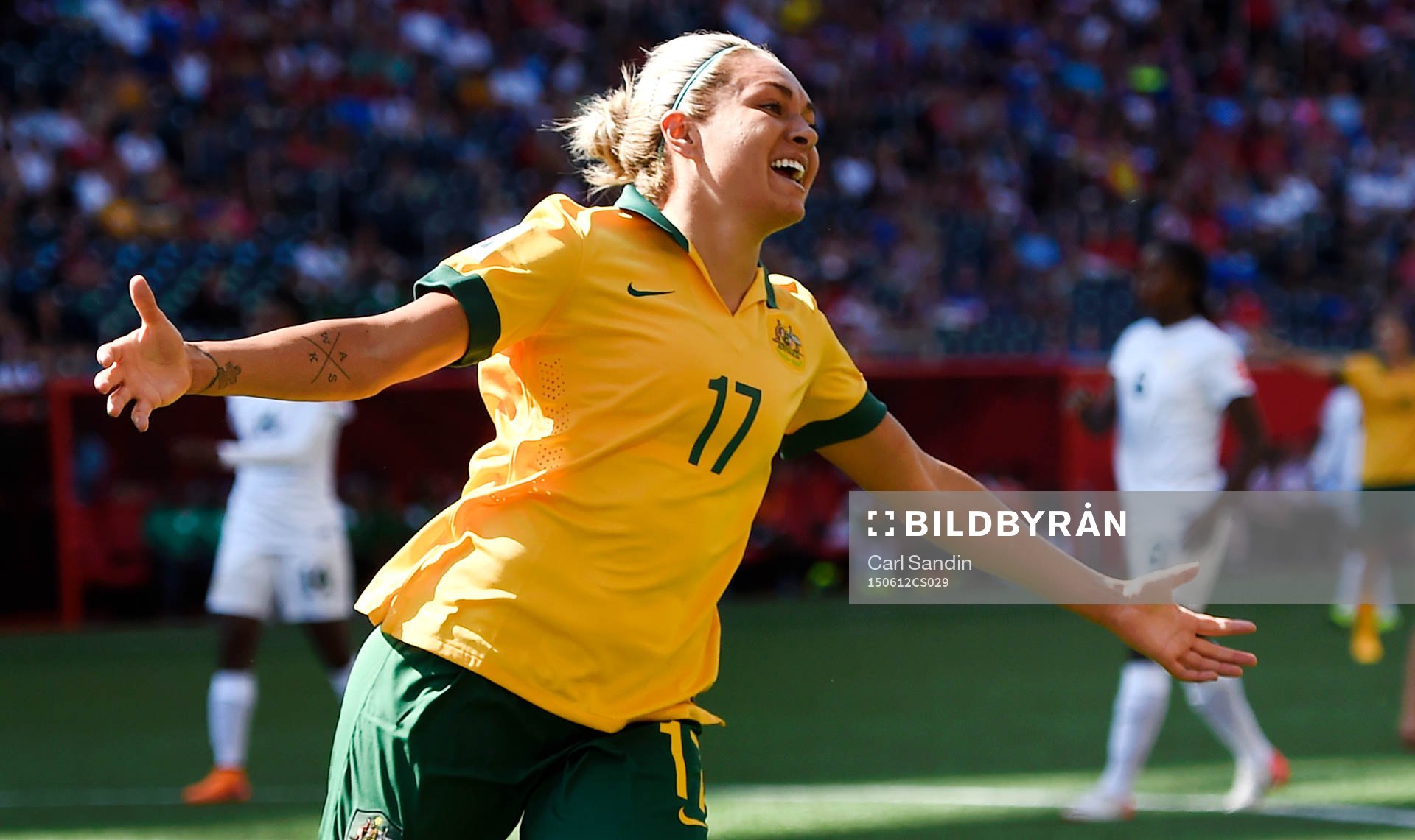 Australiens Kyah Simon jublar