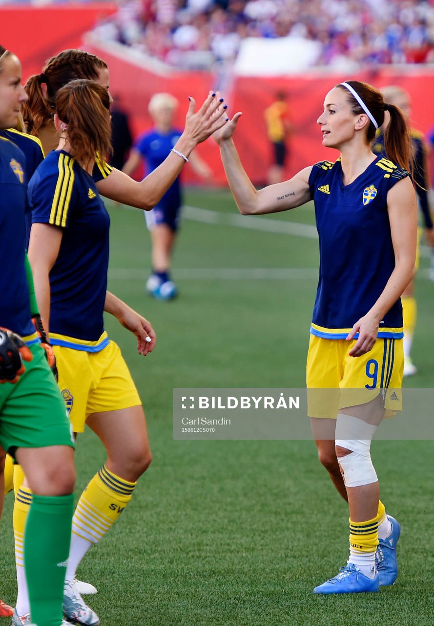 Sveriges Lotta Schelin och Kosovare Asllani