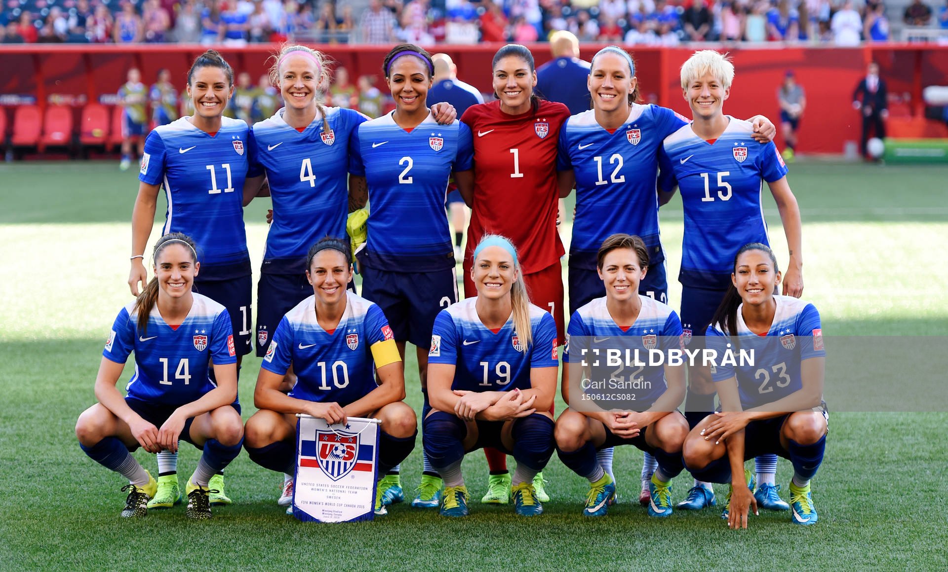 s Ali Krieger, Becky Sauerbrunn, Sydney Leroux, målvakt
