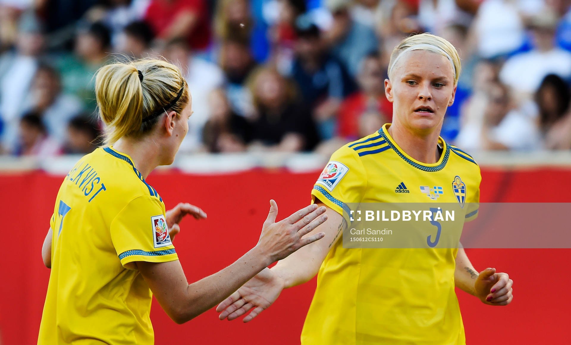 Sveriges Lisa Dahlkvist och Nilla Fischer
