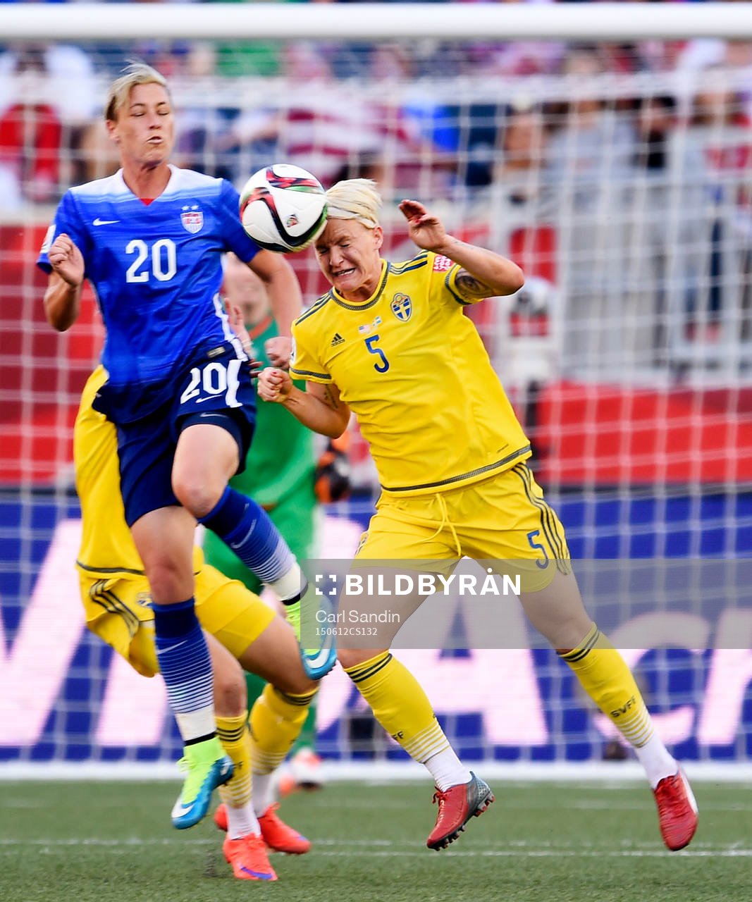 s Abby Wambach och Sveriges Nilla Fischer