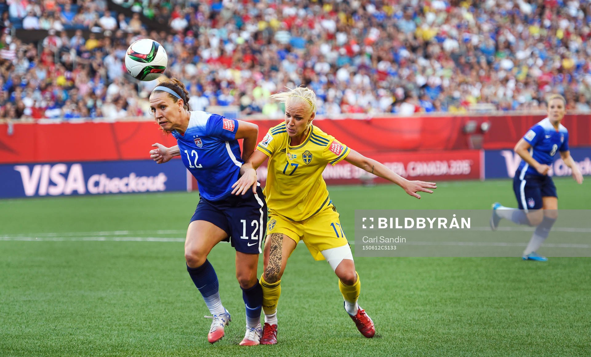 s Lauren Holiday och Sveriges Caroline Seger