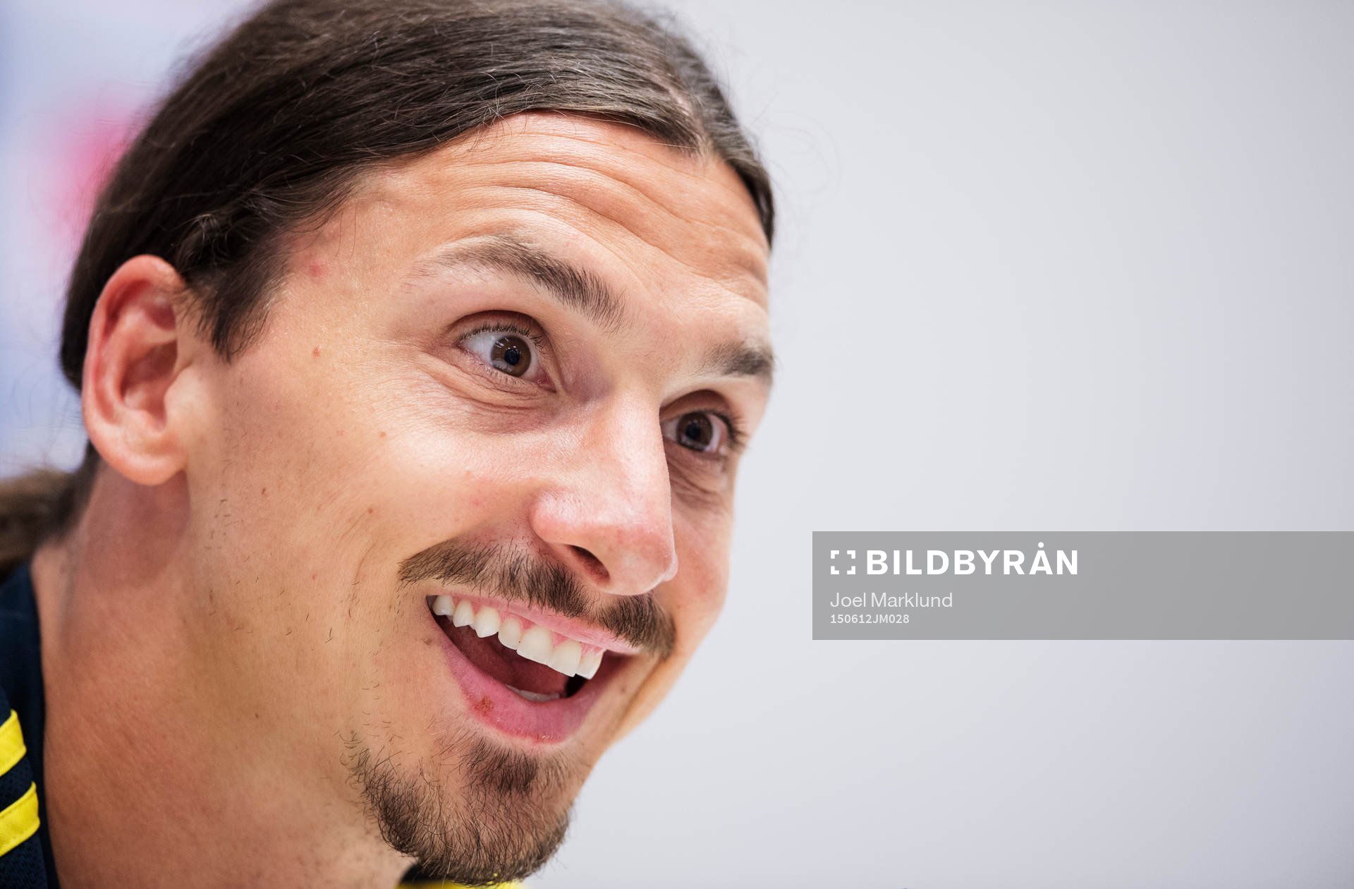 Zlatan Ibrahimovic på en presskonferens