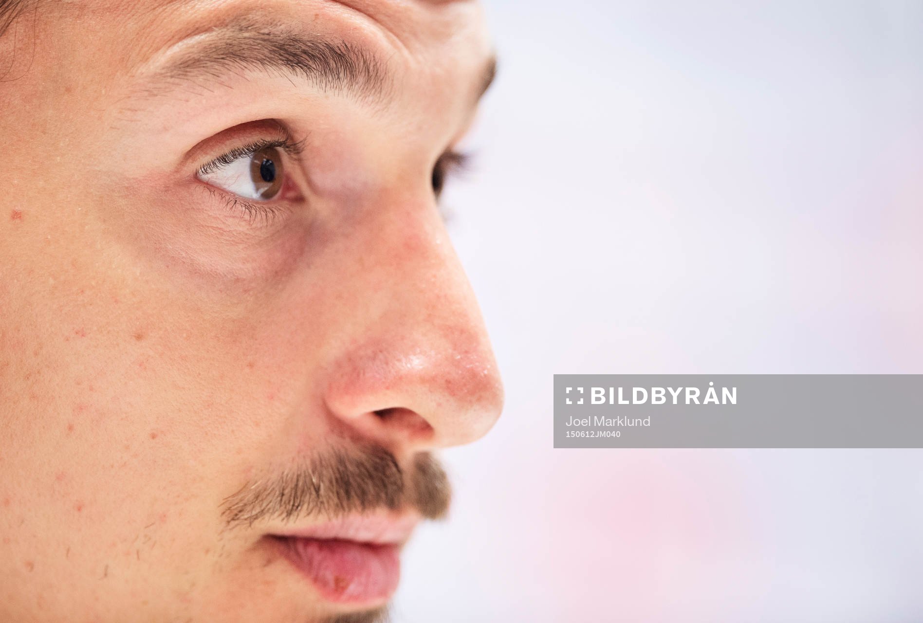 Zlatan Ibrahimovic på en presskonferens