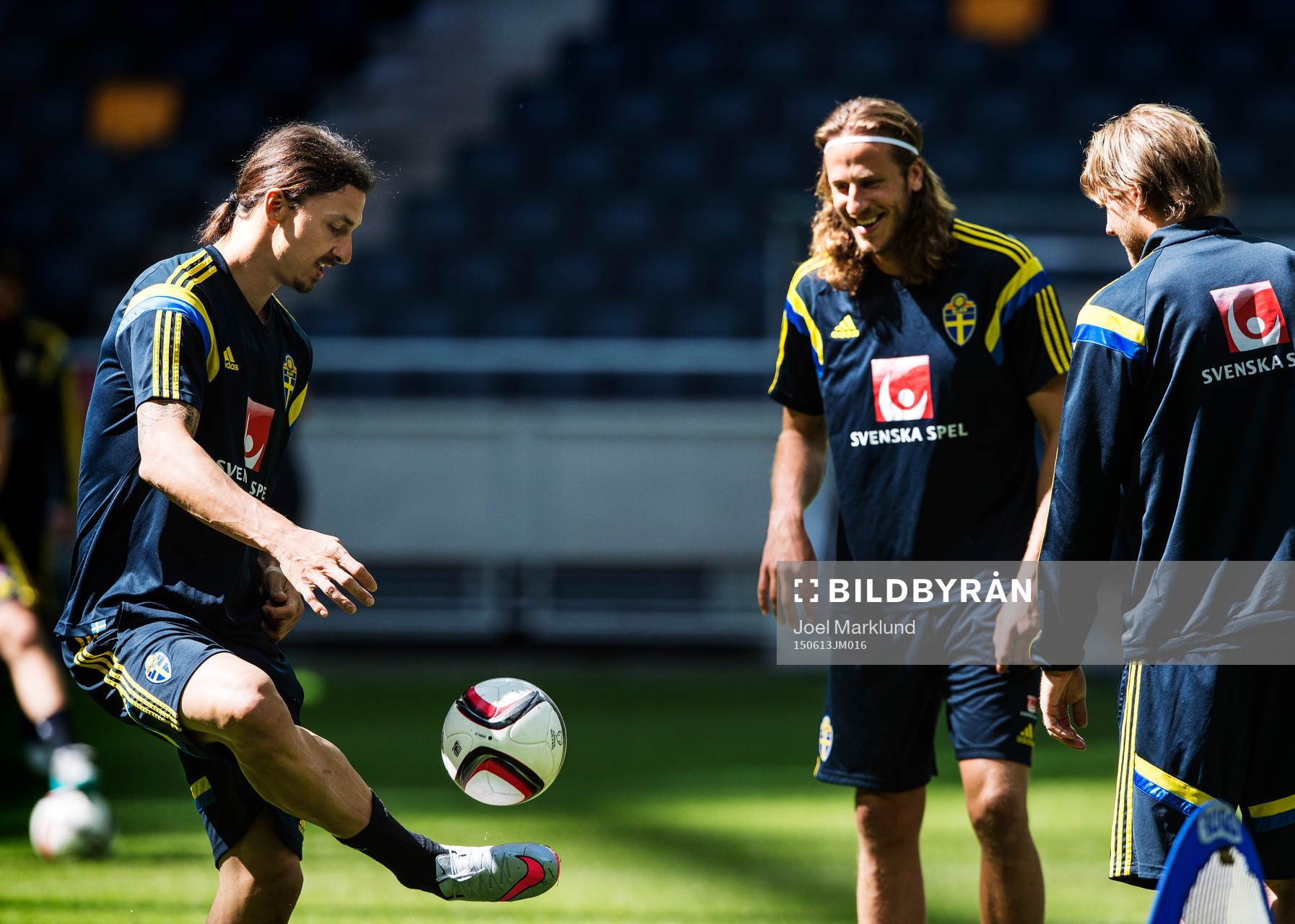 Zlatan Ibrahimovic, Jonas Olsson och Ola Toivonen
