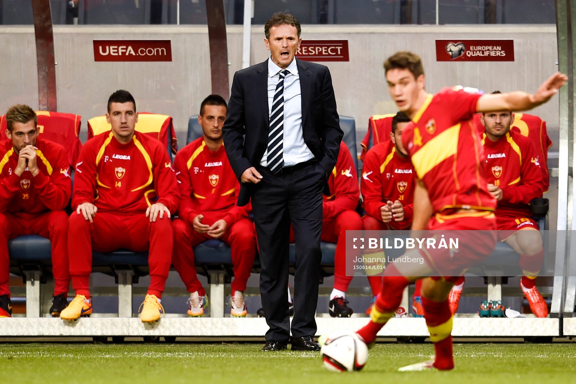 Montenegros förbundskapten Branko Brnovic