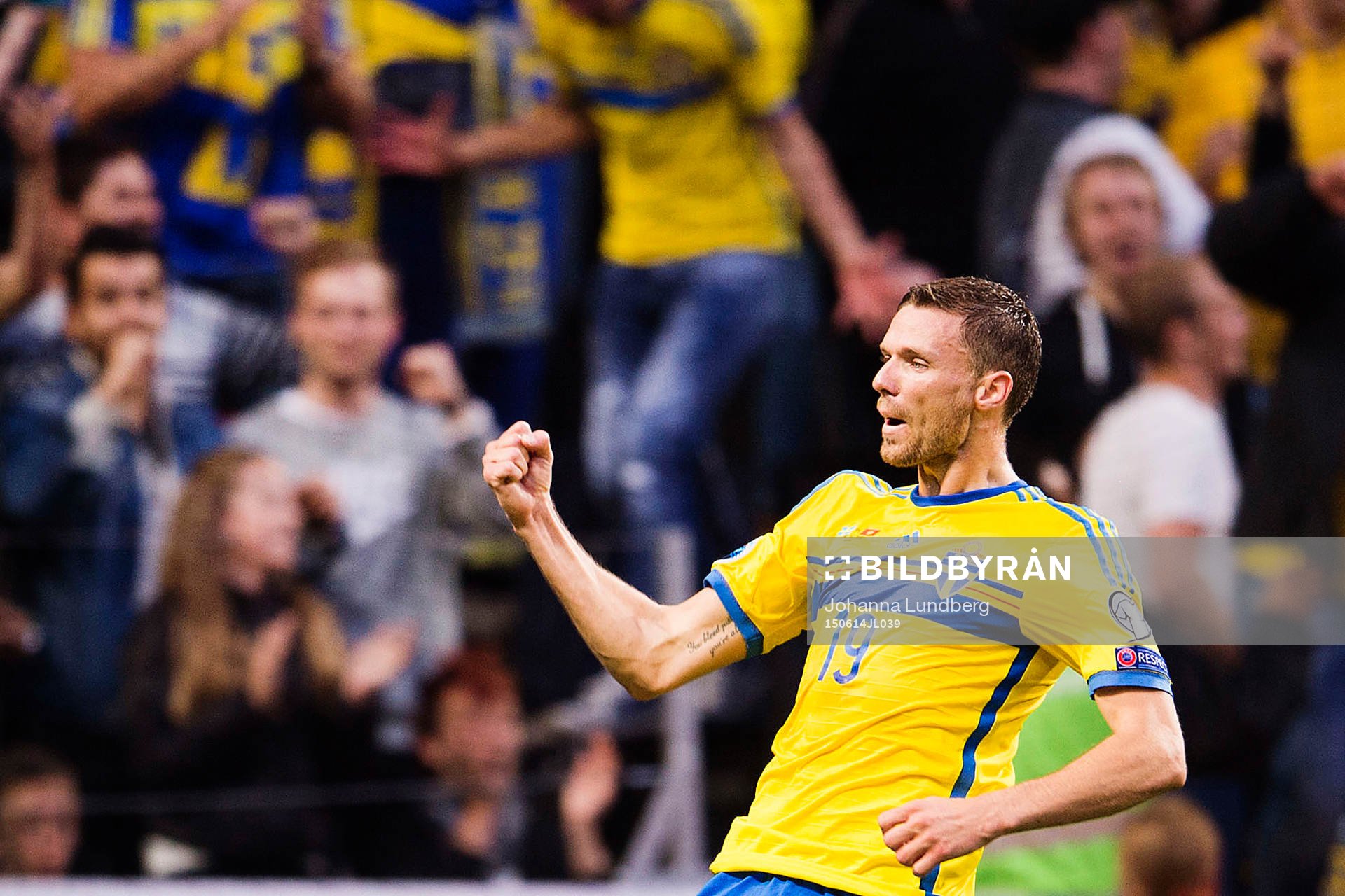 Sveriges Marcus Berg jublar
