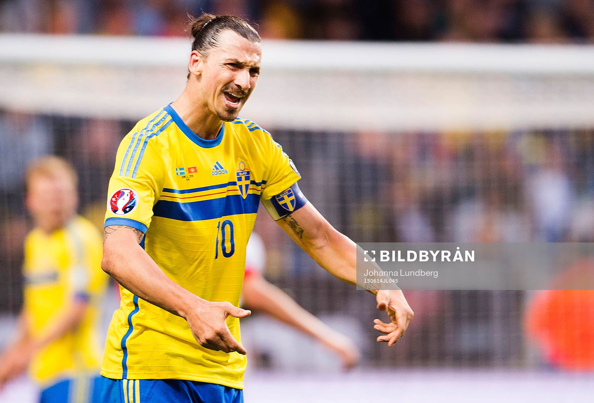 Sveriges Zlatan Ibrahimovic reagerar