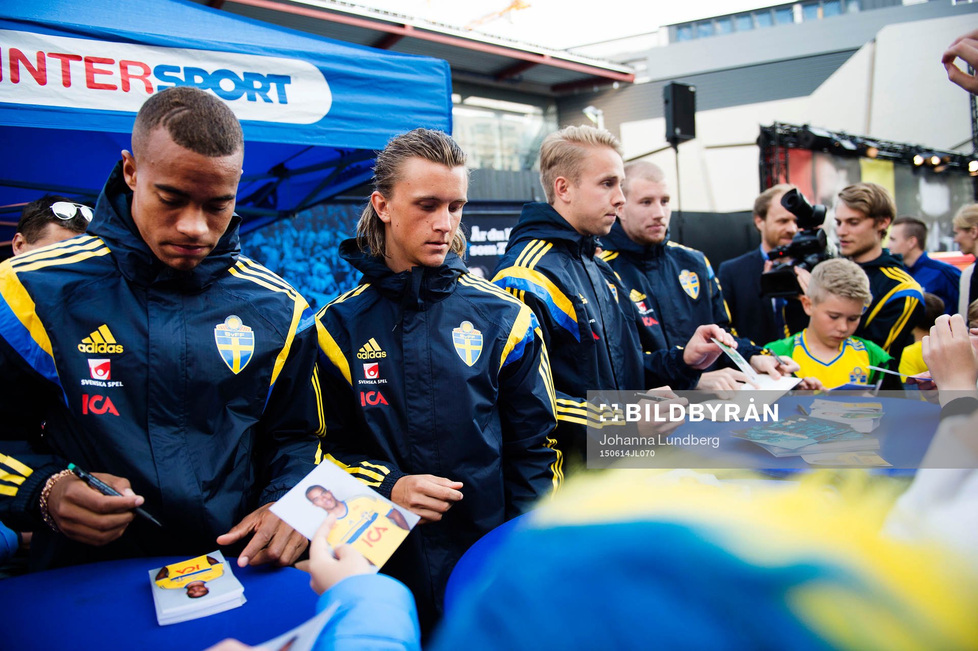 Robin Quaison, Kristoffer Olsson, Patrik Carlgren och Simon