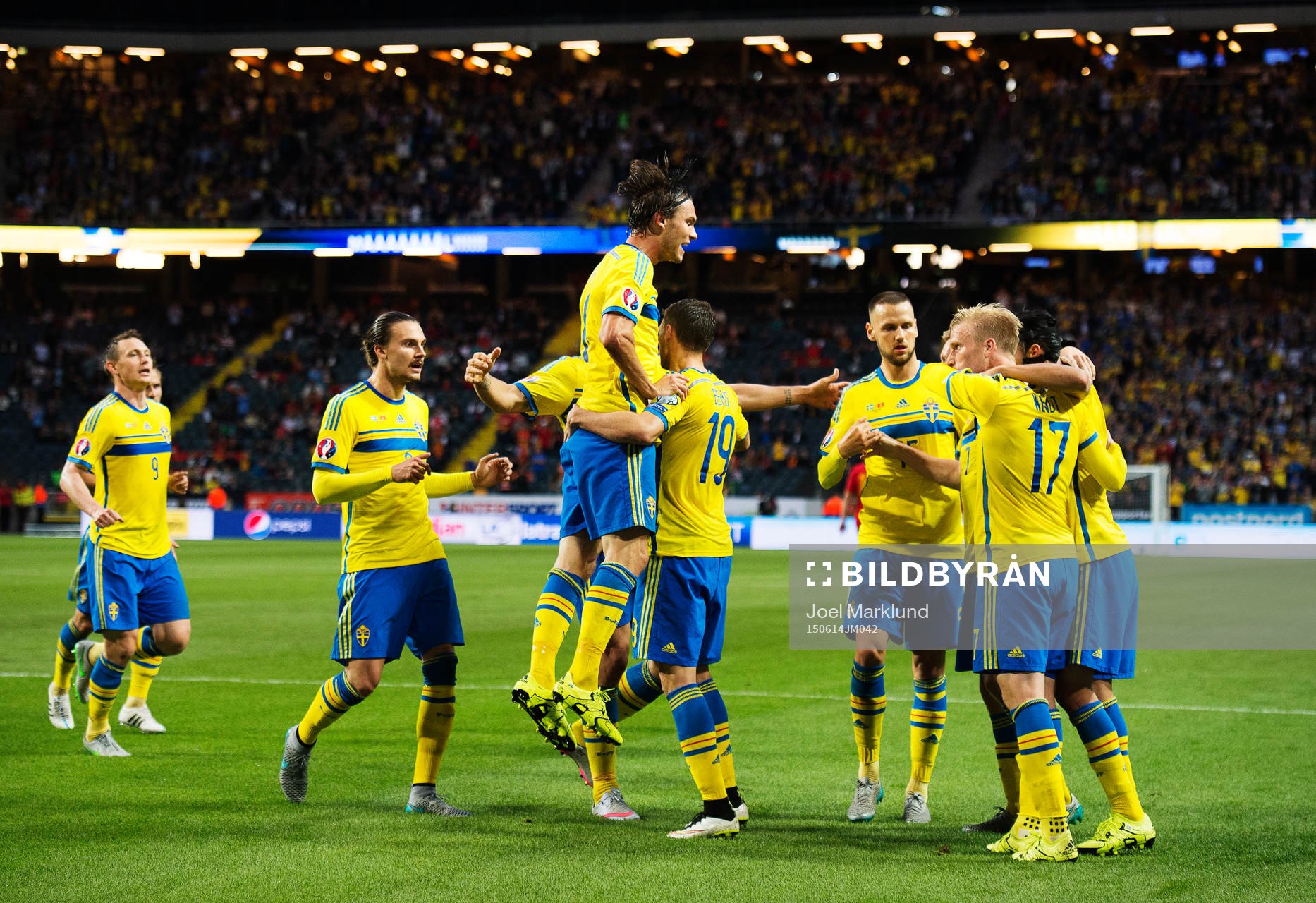 Sveriges Erik Johansson Albin Ekdal, Alexander Milosevic