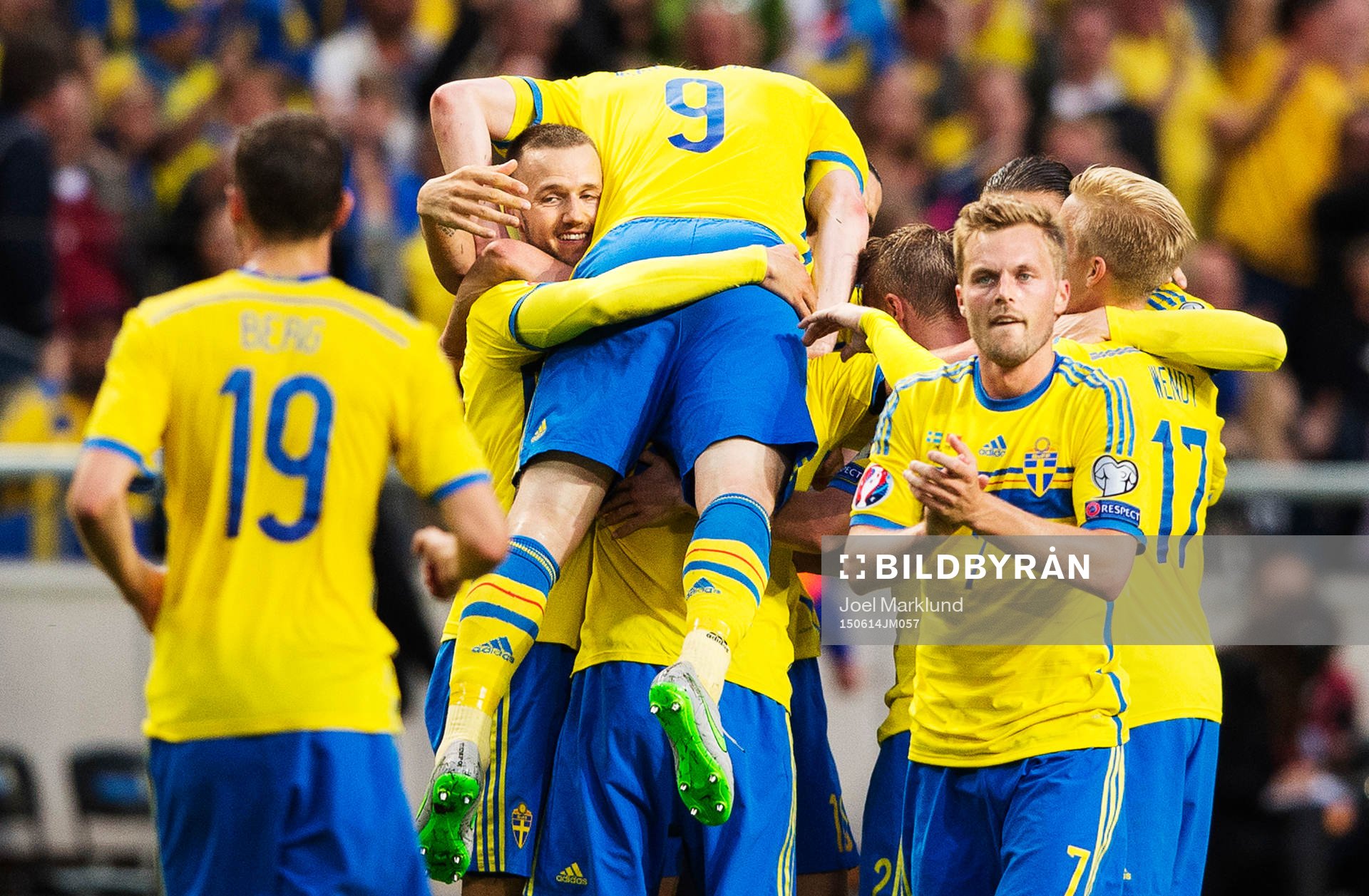 Sveriges Alexander Milosevic, Kim Källström och Sebastian