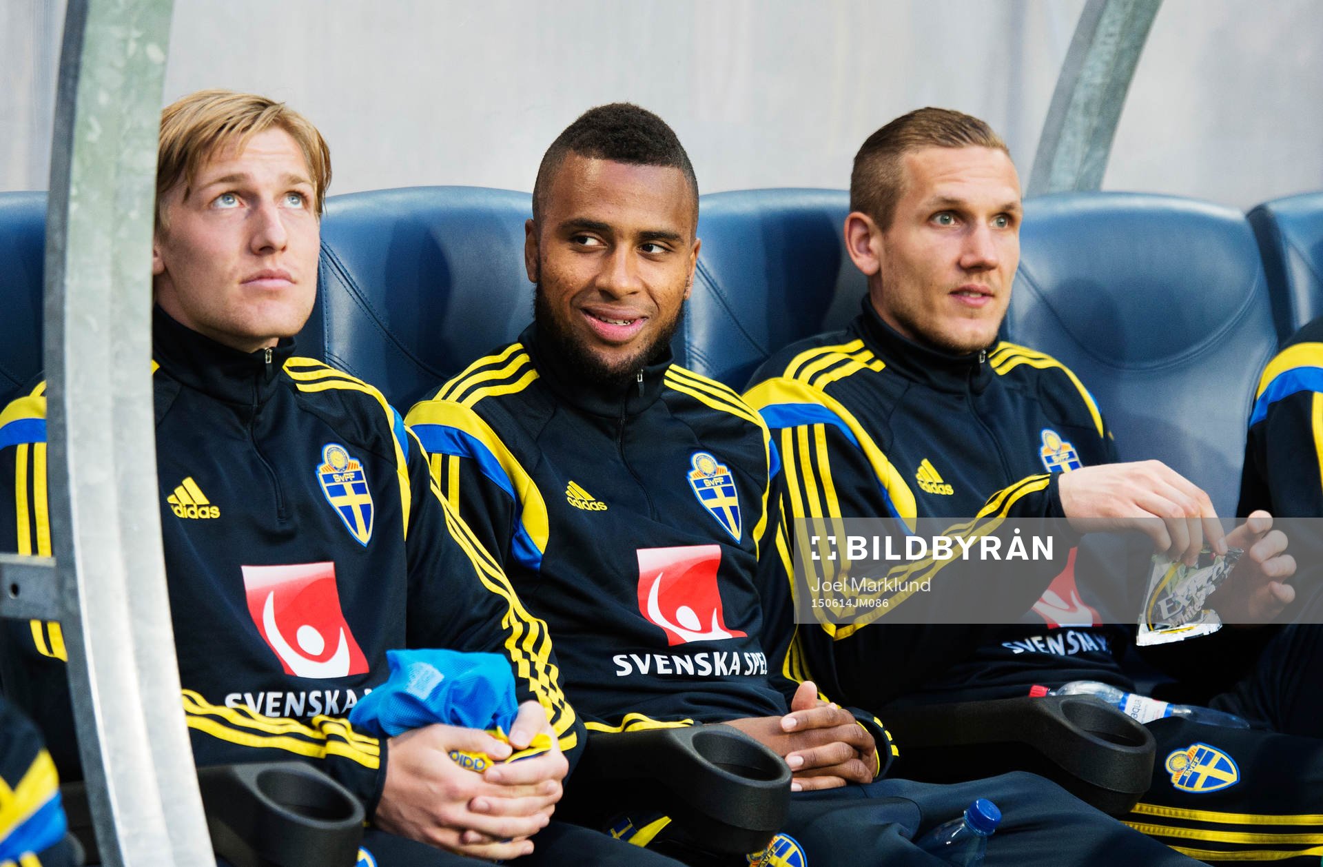 Sveriges Emil Forsberg, Isaac Kiese Thelin och målvakt