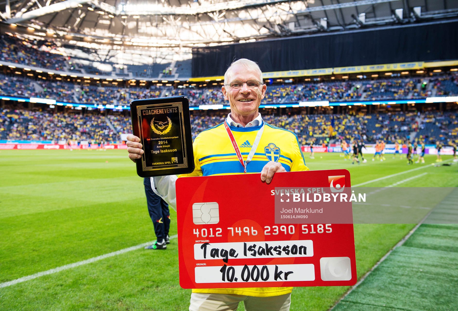 Tage Isaksson (Årets Eldsjäl) har tagit emot pris för