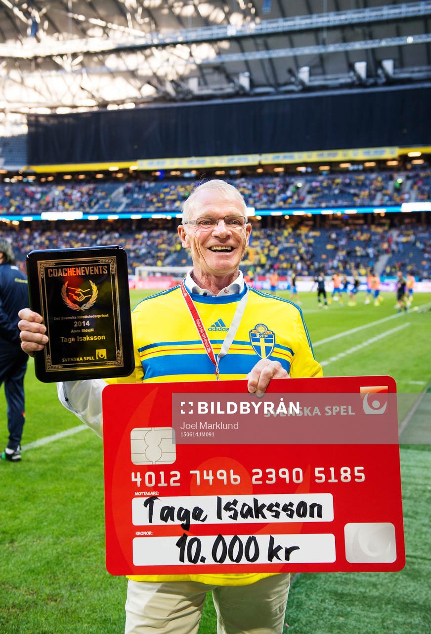 Tage Isaksson (Årets Eldsjäl) har tagit emot pris för