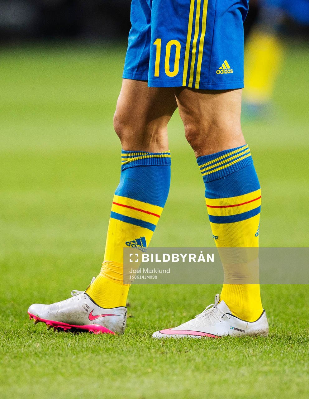 Sveriges Zlatan Ibrahimovic spelar i skor från Nike
