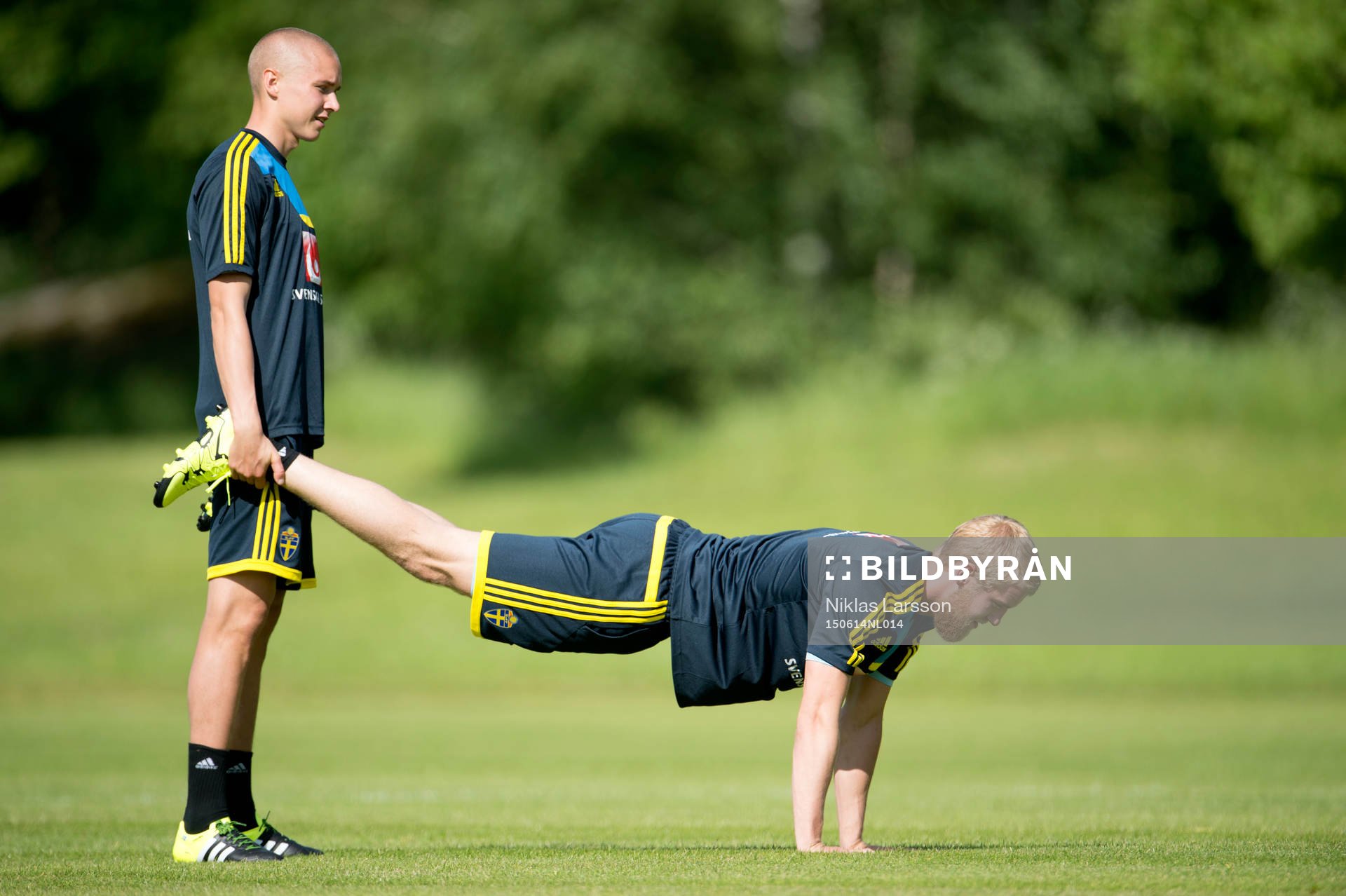 Sveriges Filip Helander och Sebastian Holmén