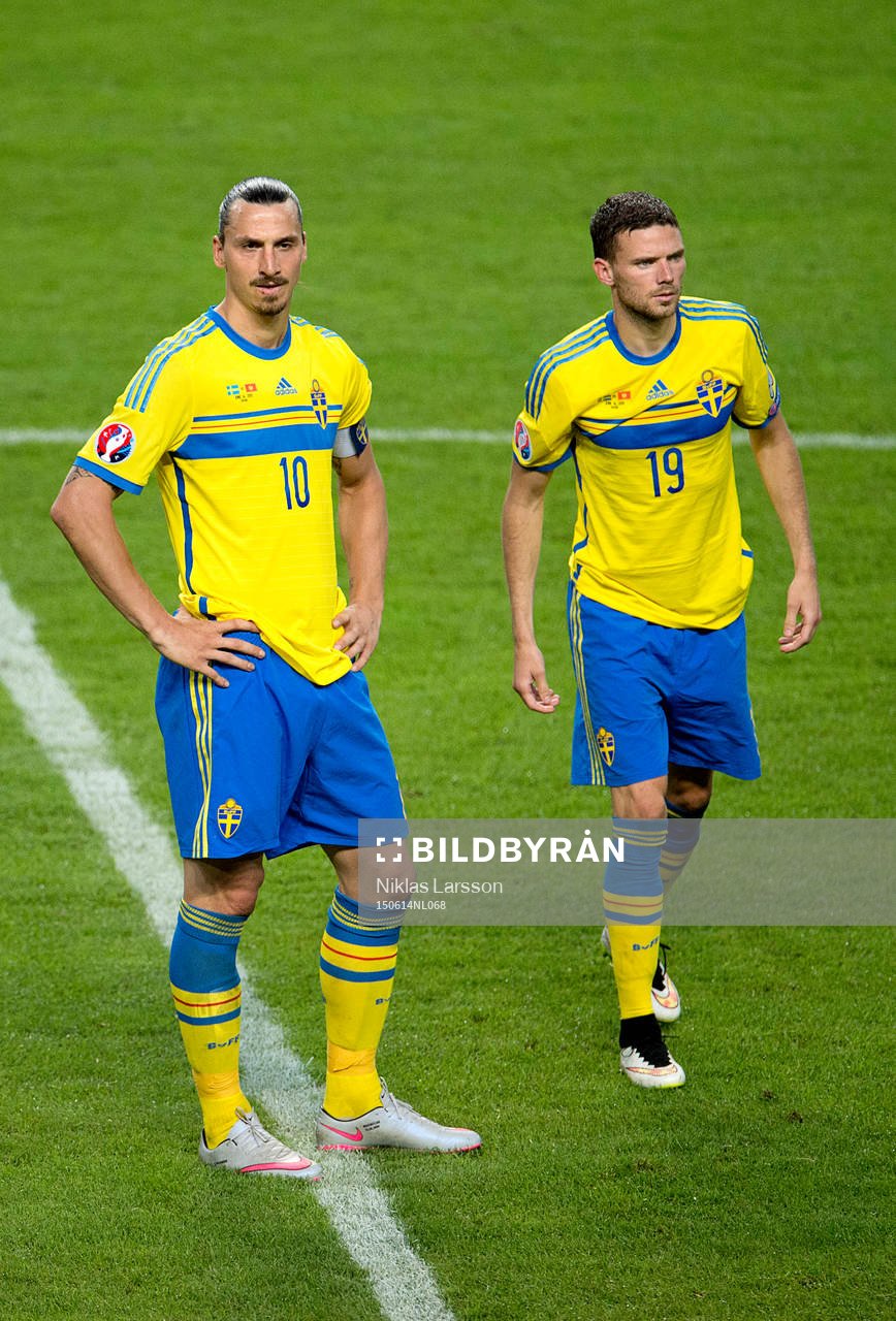 Sveriges målskyttar Marcus Berg och Zlatan Ibrahimovic