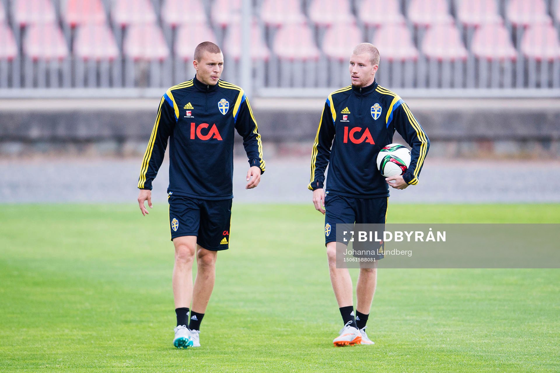 Sveriges Victor Nilsson Lindelöf och Simon Gustafson
