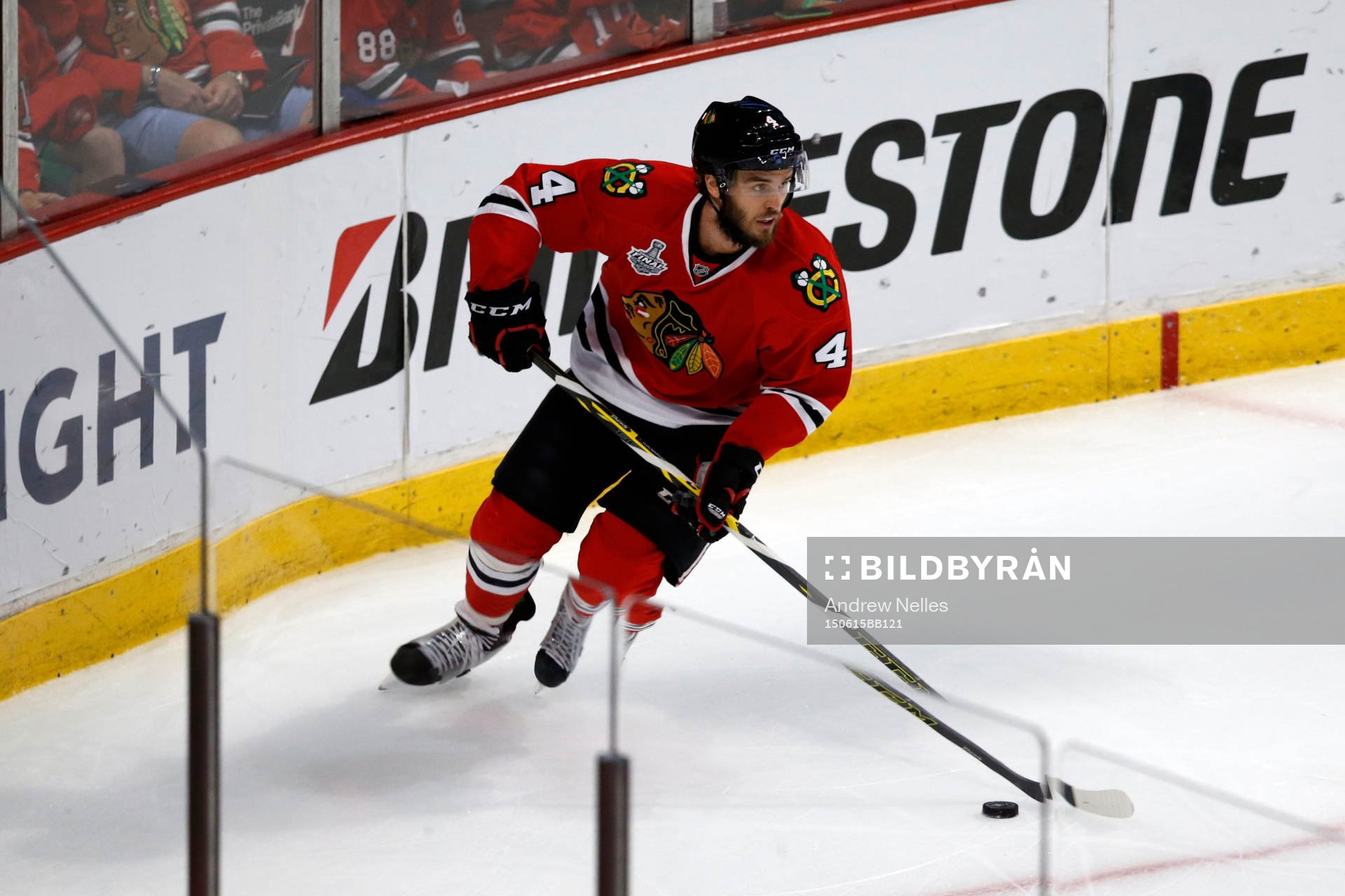 Chicago Blackhawks defenseman Niklas Hjalmarsson (4) skates