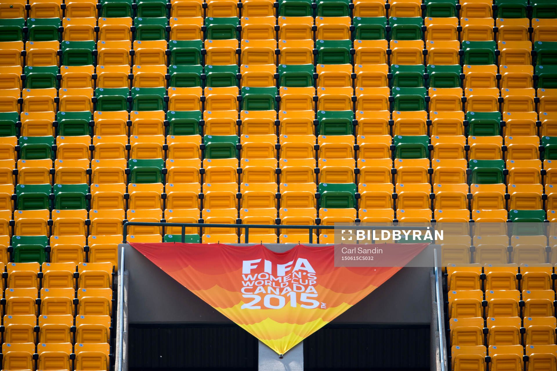 Commonwealth Stadium under en träning med australiens landslag den 15 juni 2015 i Edmonton.