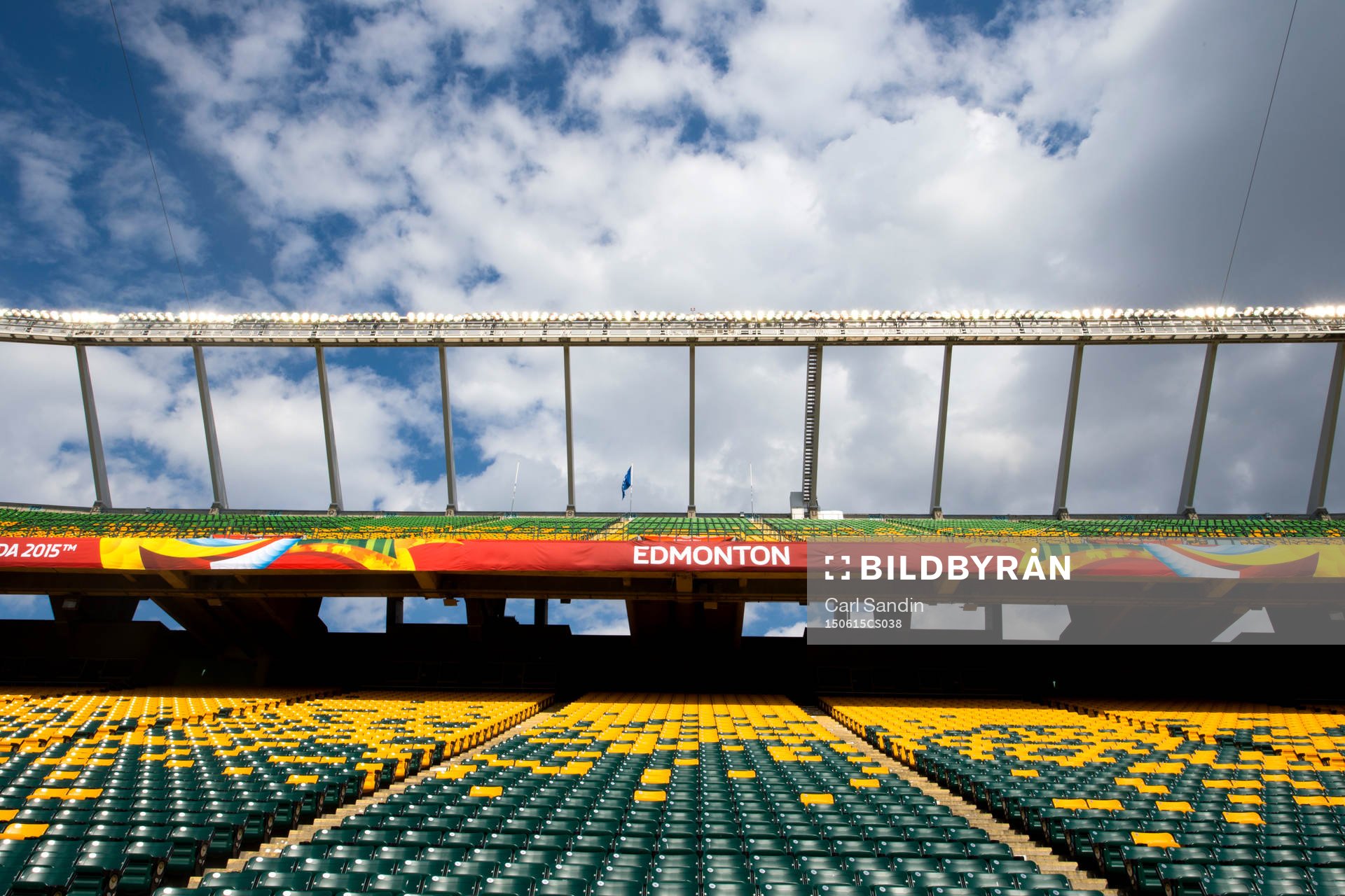 Commonwealth Stadium under en träning med australiens landslag den 15 juni 2015 i Edmonton.