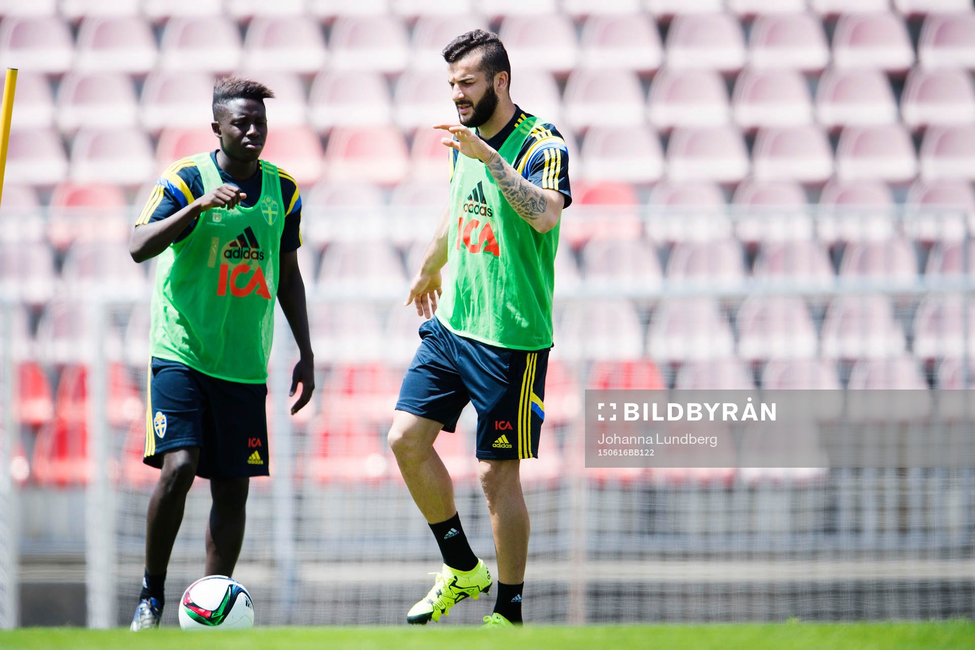 Sveriges Pa Konate och Mikael Ishak