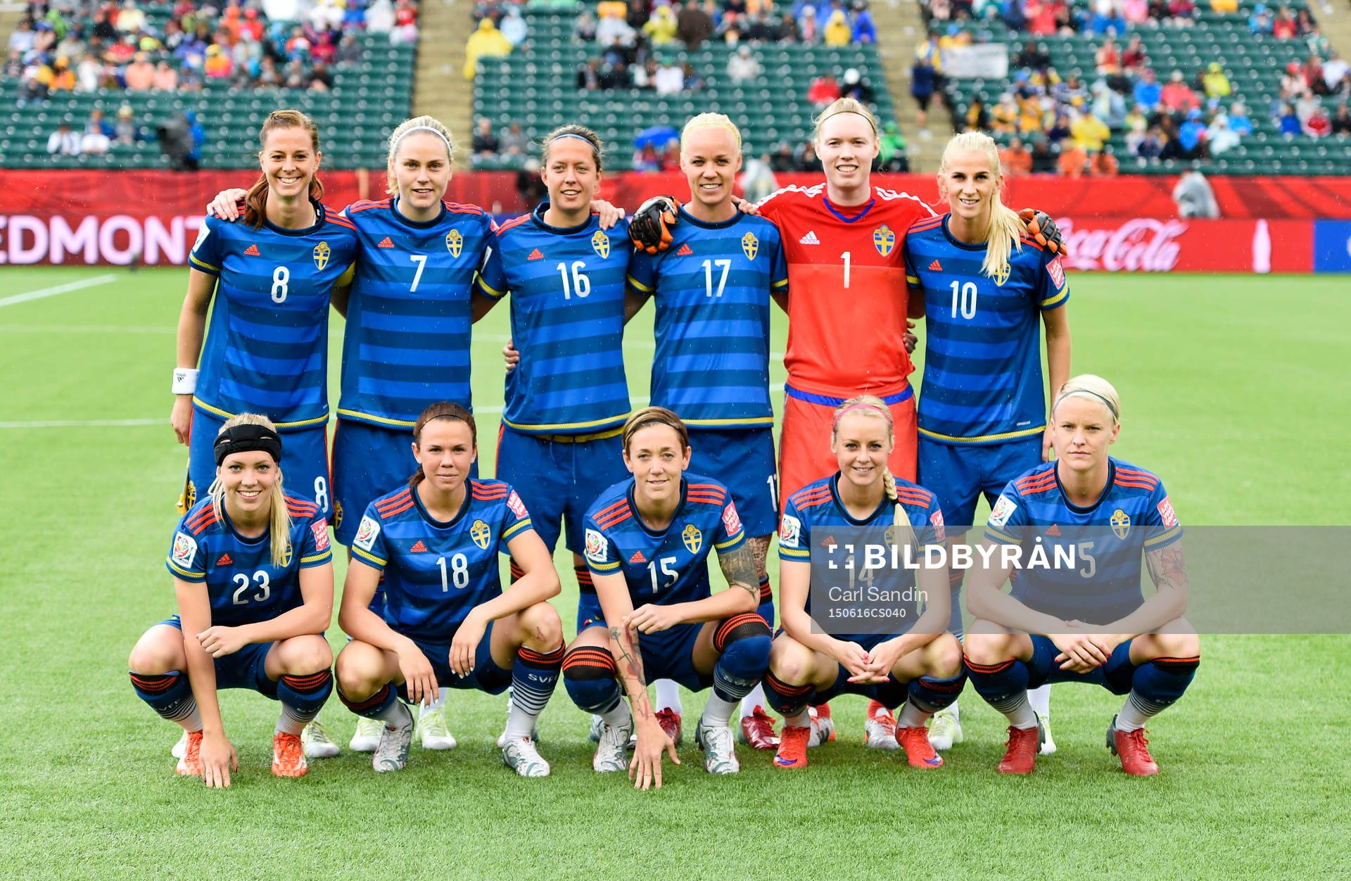 Sveriges startelva Lotta Schelin, Lisa Dahlkvist, Lina