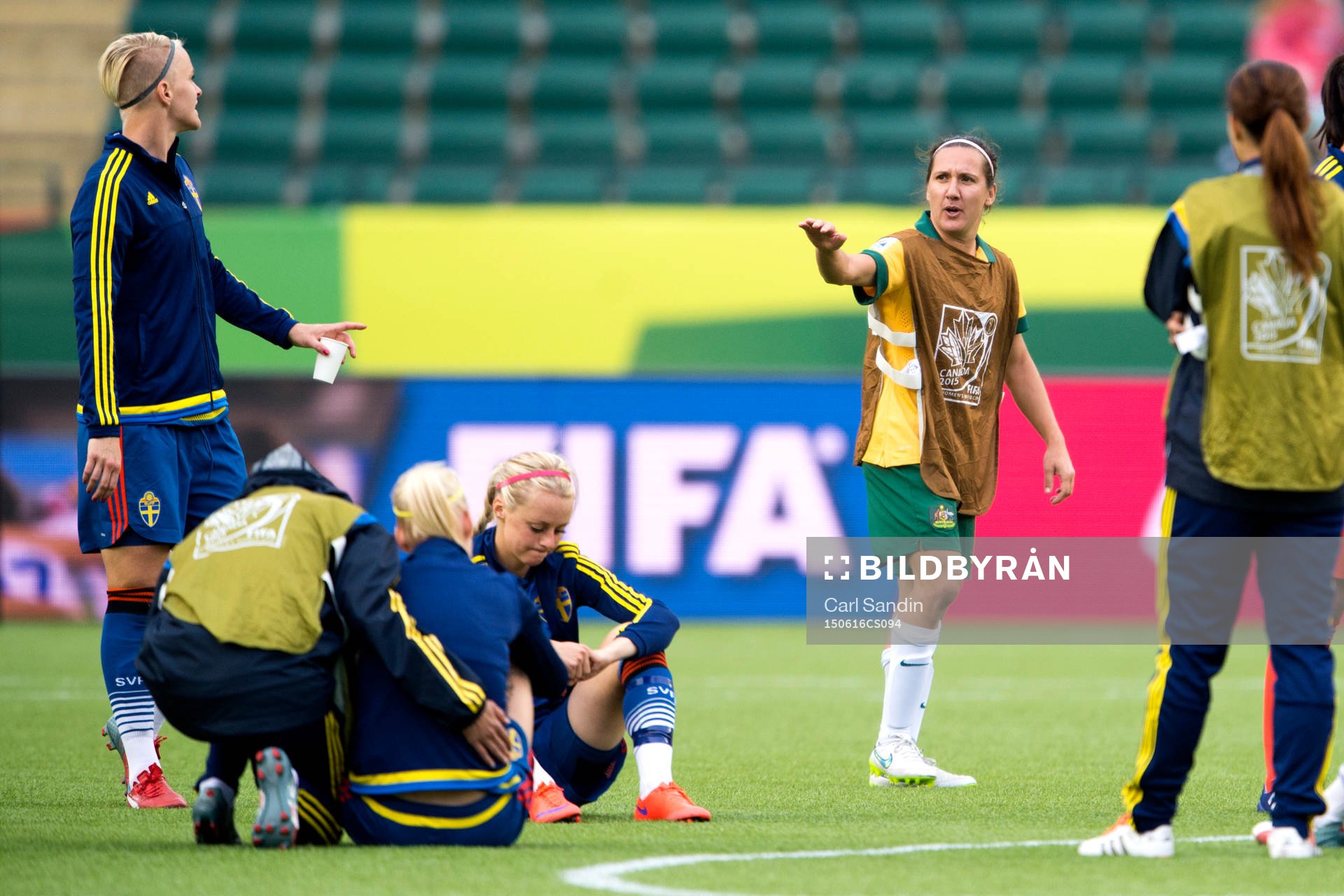 Sveriges Nilla Fischer och Australiens Lisa De Vanna