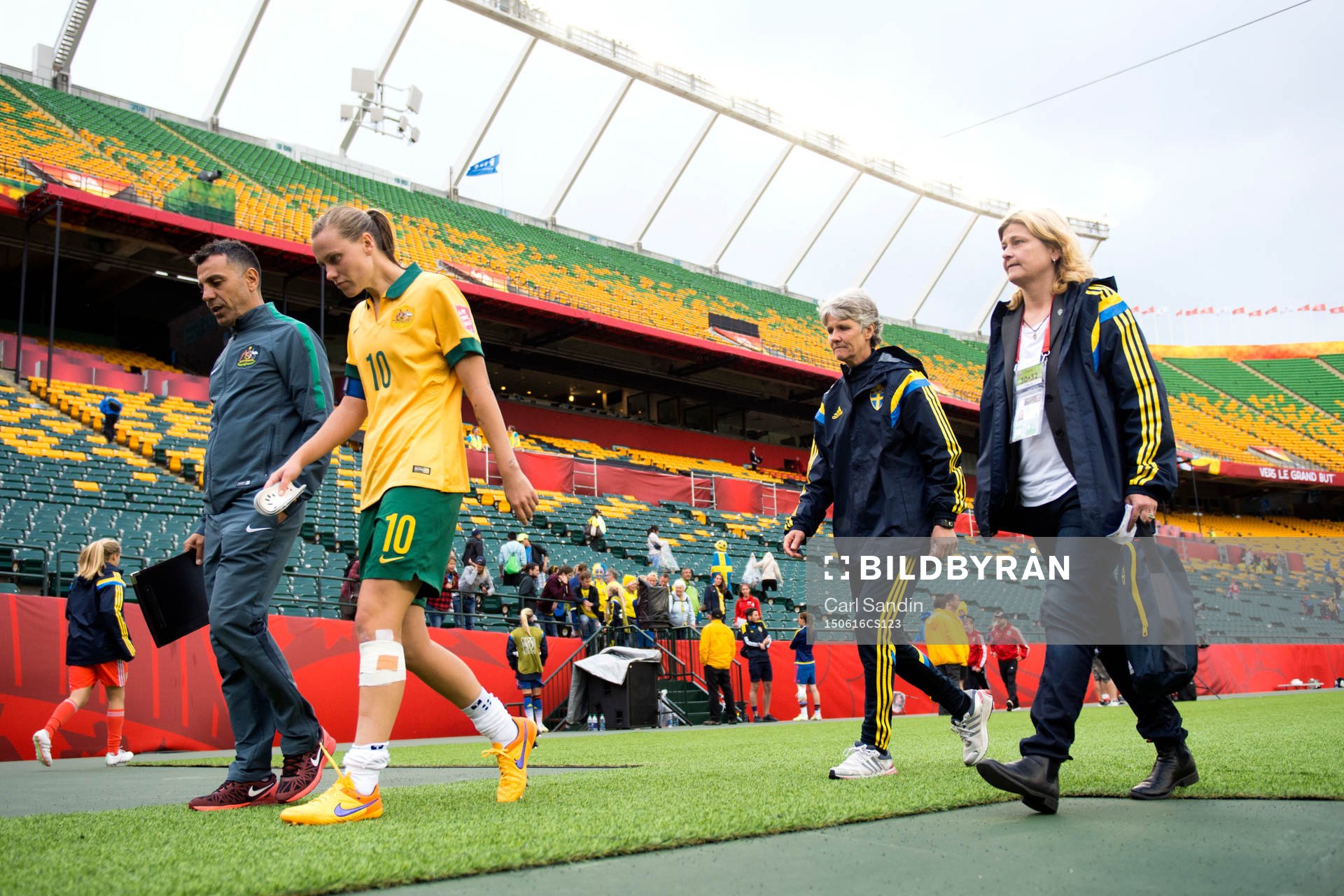 Australiens Emily van Egmond och Sveriges förbundskapten