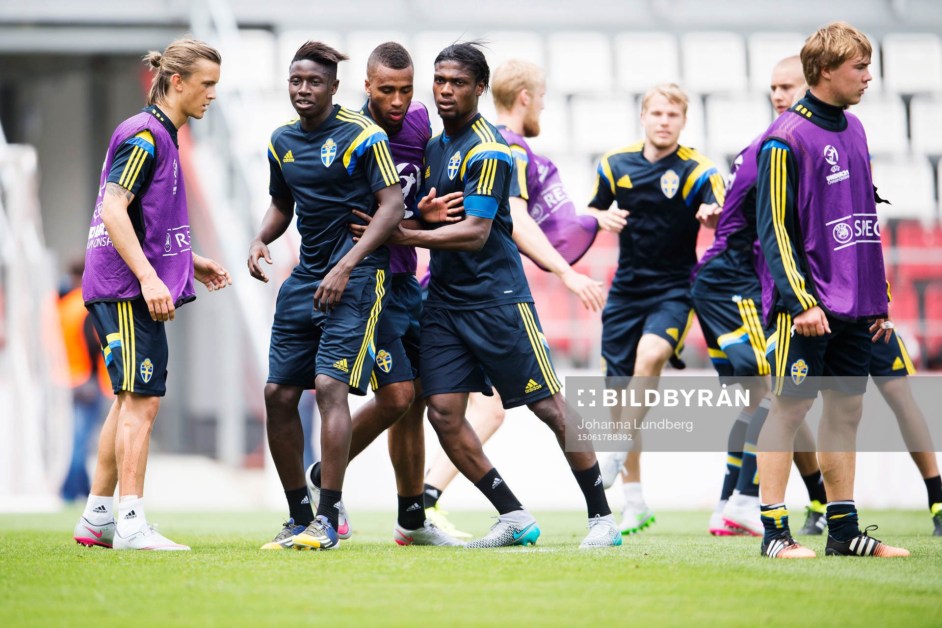 Sveriges Kristoffer Olsson, Pa Konate, Isaac Kiese Thelin