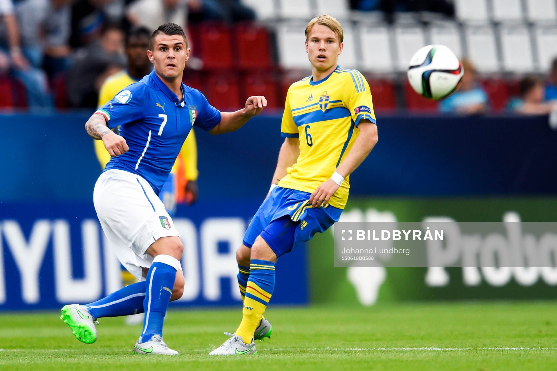 Italiens Federico Viviani och Sveriges Oscar Lewicki
