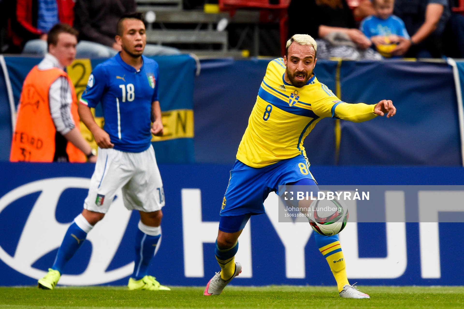 Italiens Christian Battocchio och Sveriges Abdullah Khalili