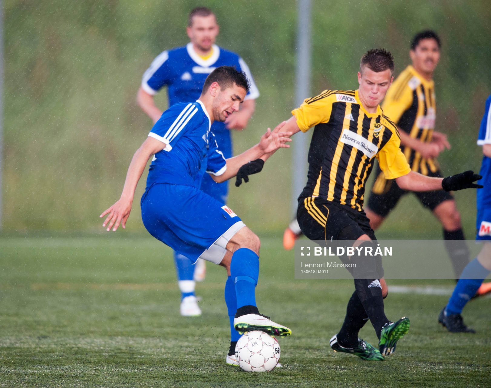 IFK Hässleholms Niklas Jönsson i matchen i division 2
