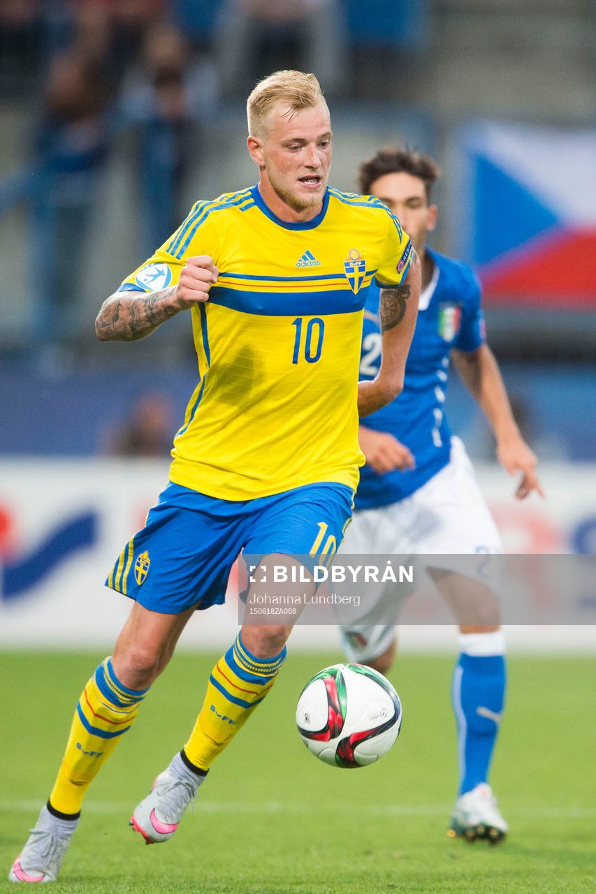 under fotbollsmatchen i U21-EM mellan Italien och Sverige