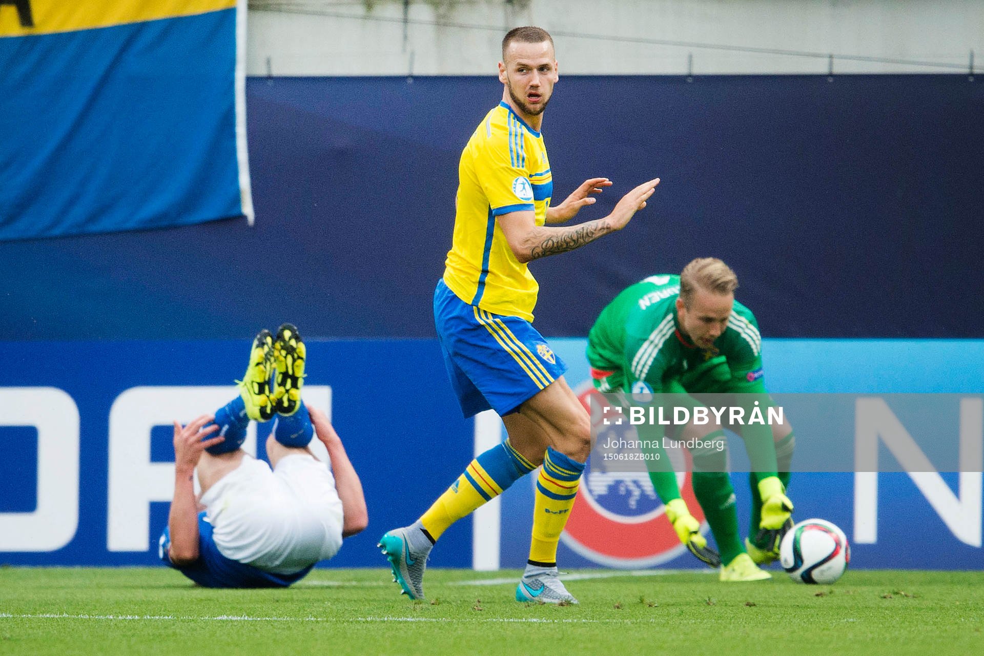 Sveriges Alexander Milosevic orskar en straff