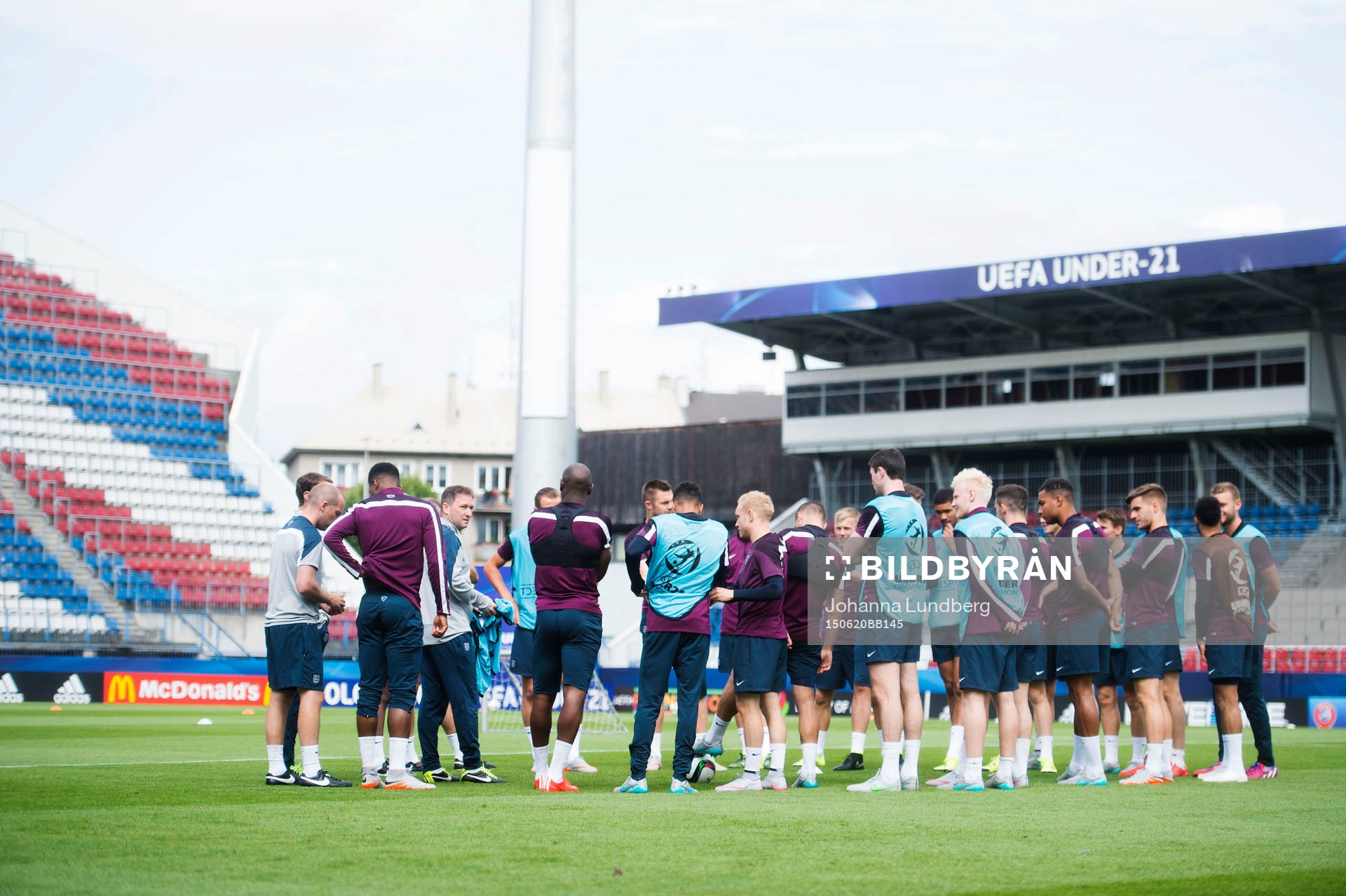 Englands spelare samlas